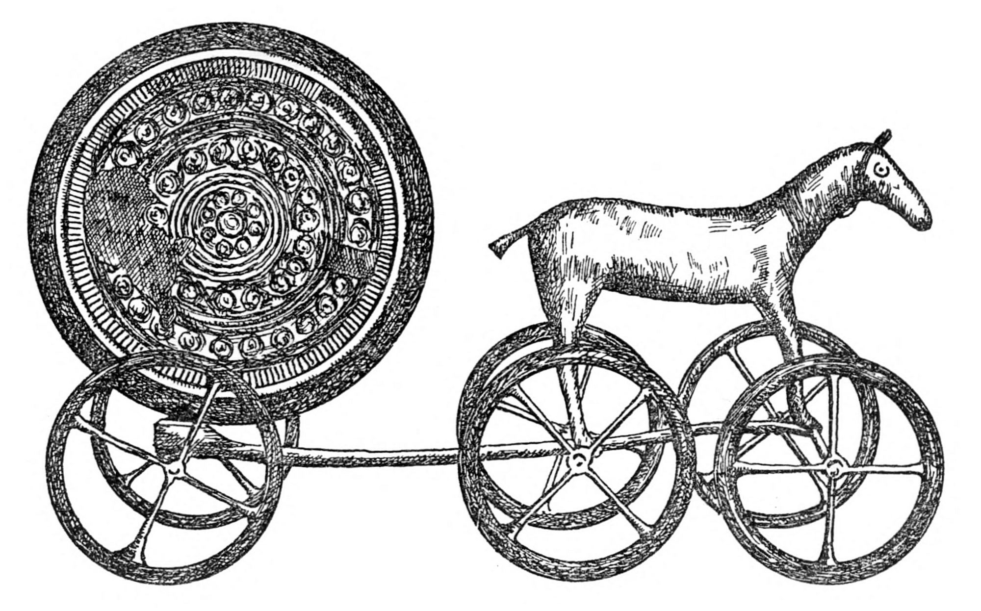 Стр. 52. Солнечная колесница. Бронзовый век. Копенгаген, Музей
