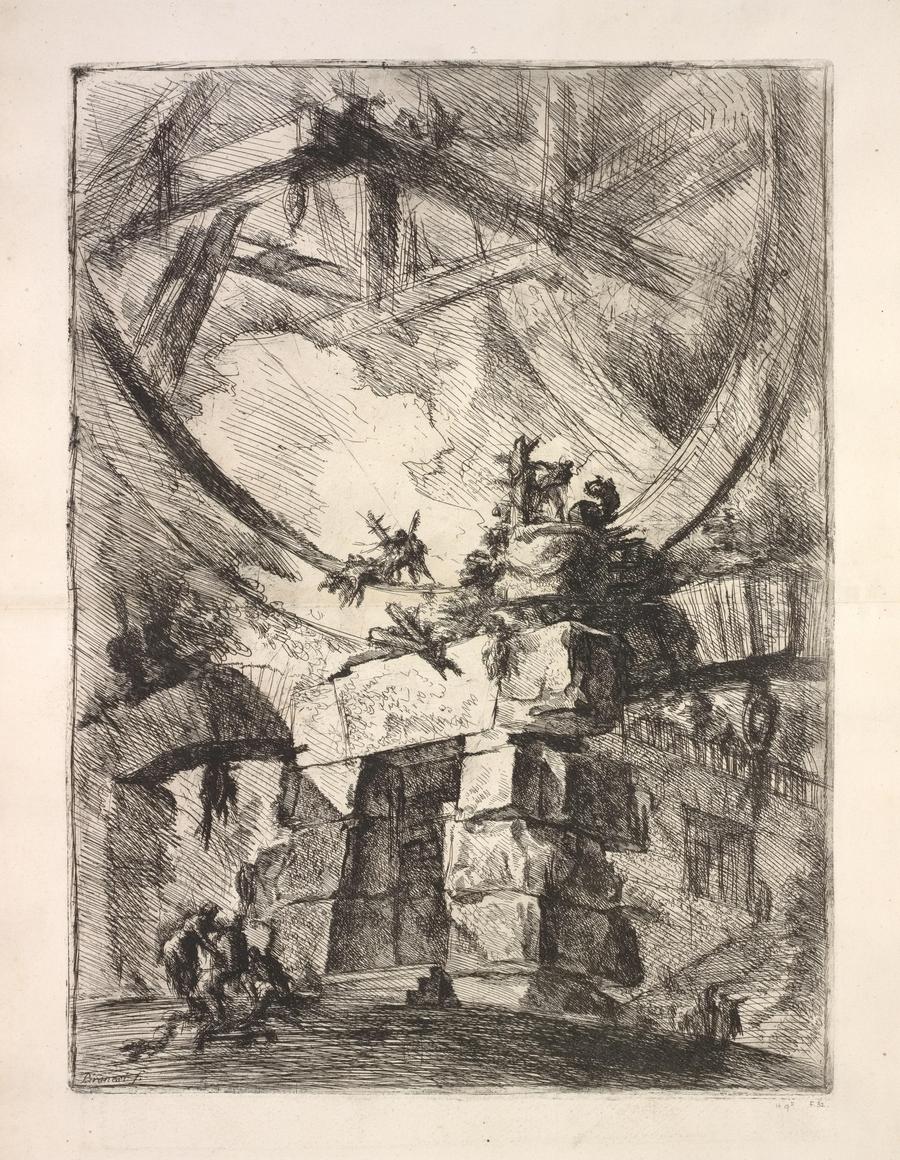 Giovanni Battista Piranesi. Carceri d'invenzione (The Prisons or Imaginary Prisons) (Воображаемые тюрьмы или Фантастические изображения тюрем или Темницы). 1-е издание. 1750