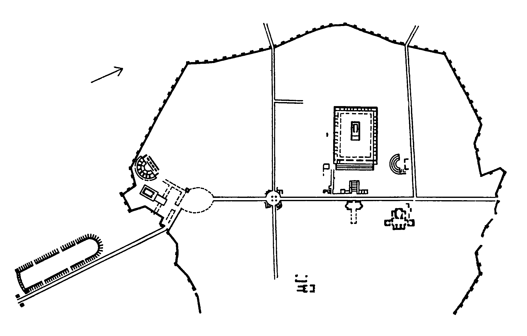 32. Гераса. План города. Тетрапил, II в.