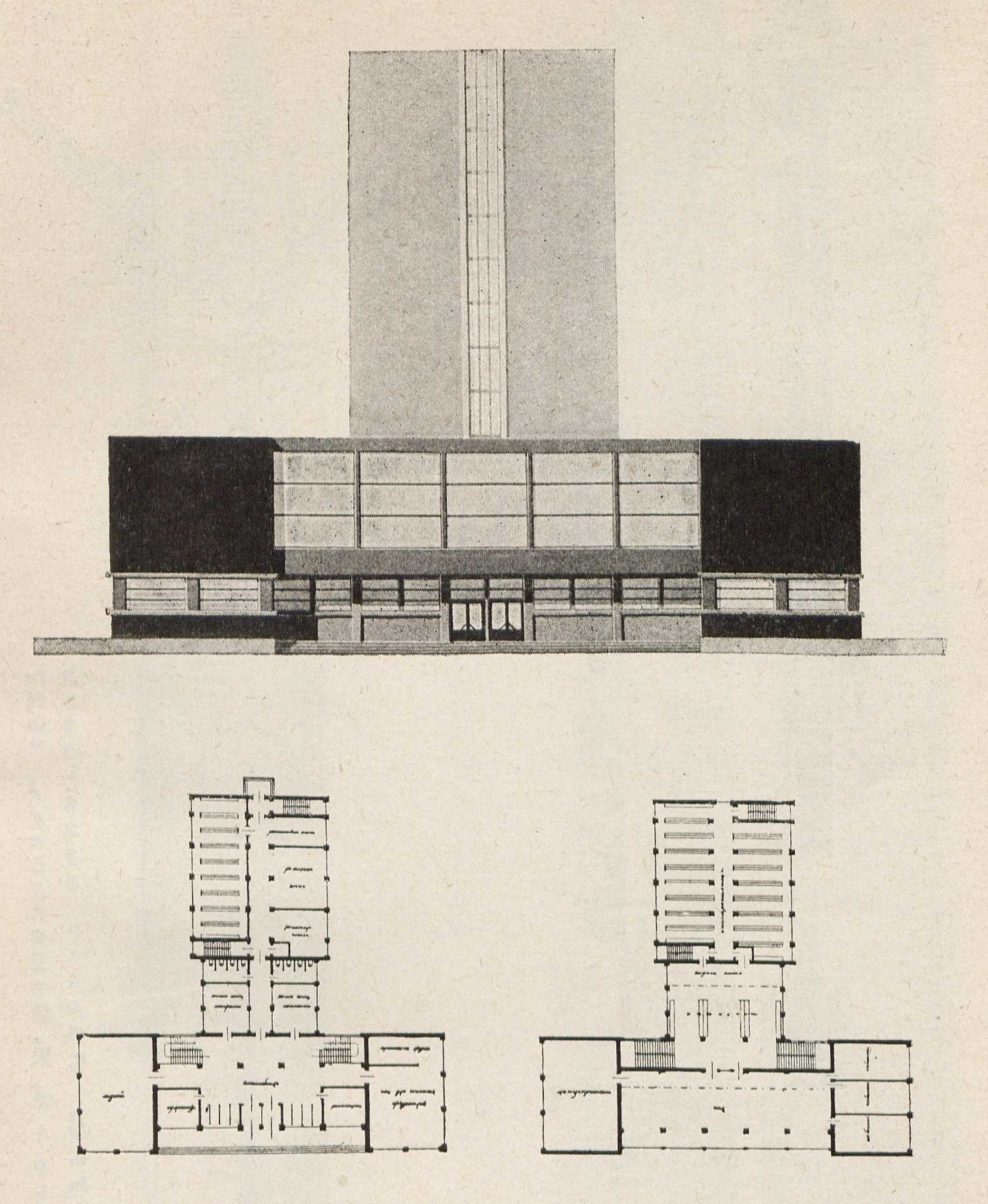 III курс. Проект библиотеки — О. В. Суслова. 1928