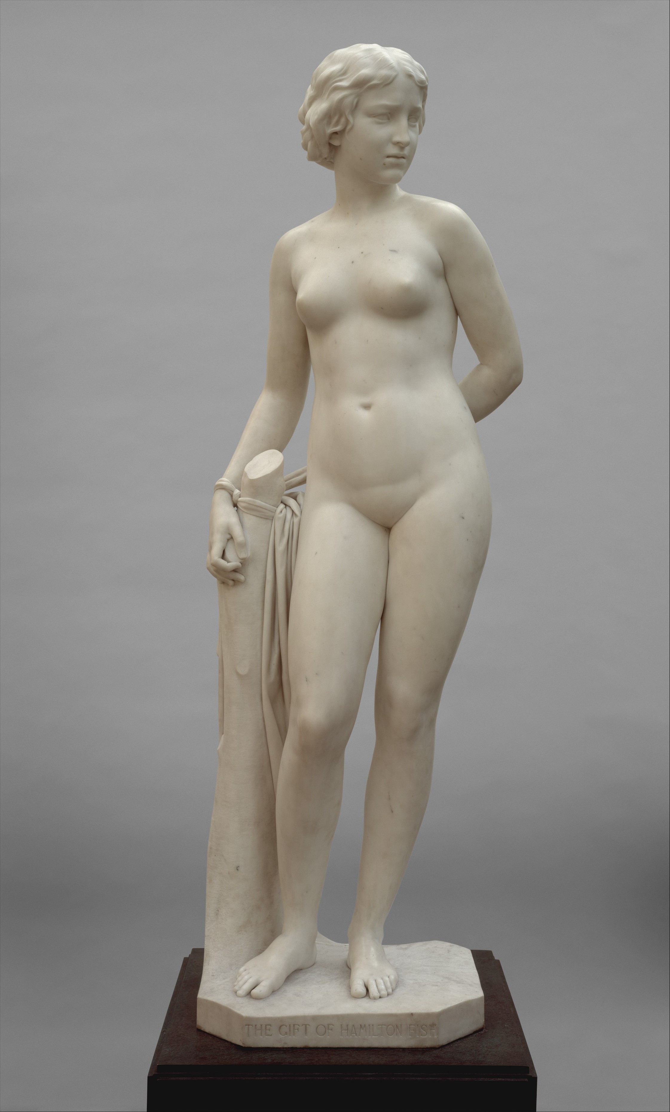 The White Captive. 1857–58; carved 1858–59. Erastus Dow Palmer