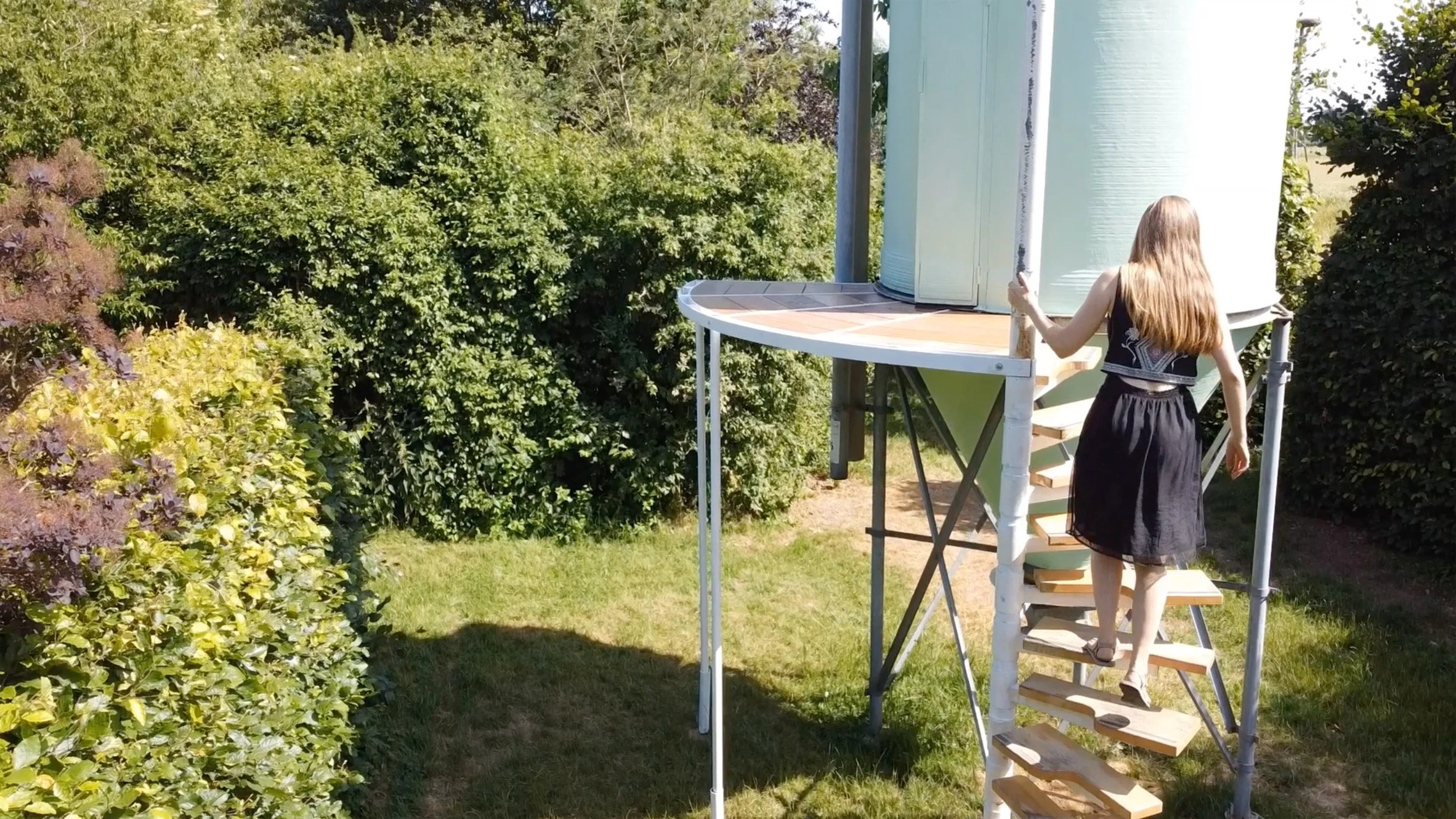 Stella van Beers converts grain silo into micro home