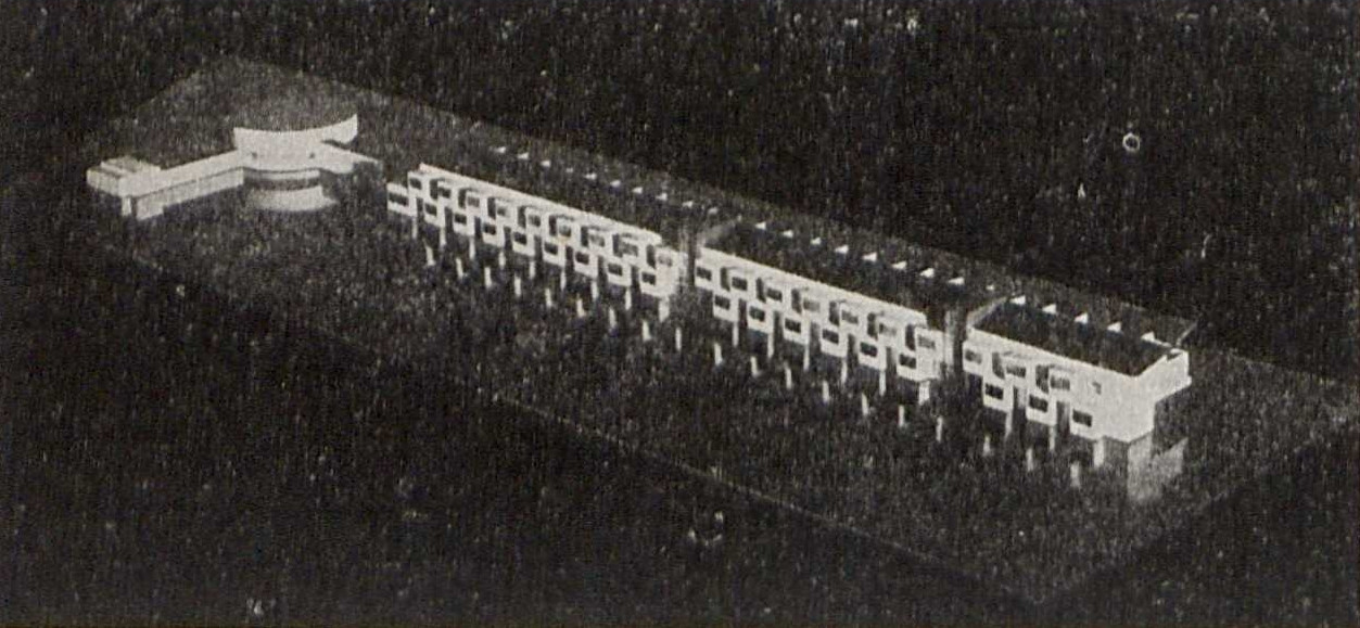 Зеленый город. Проект архитектора Н. Ладовского. 1929