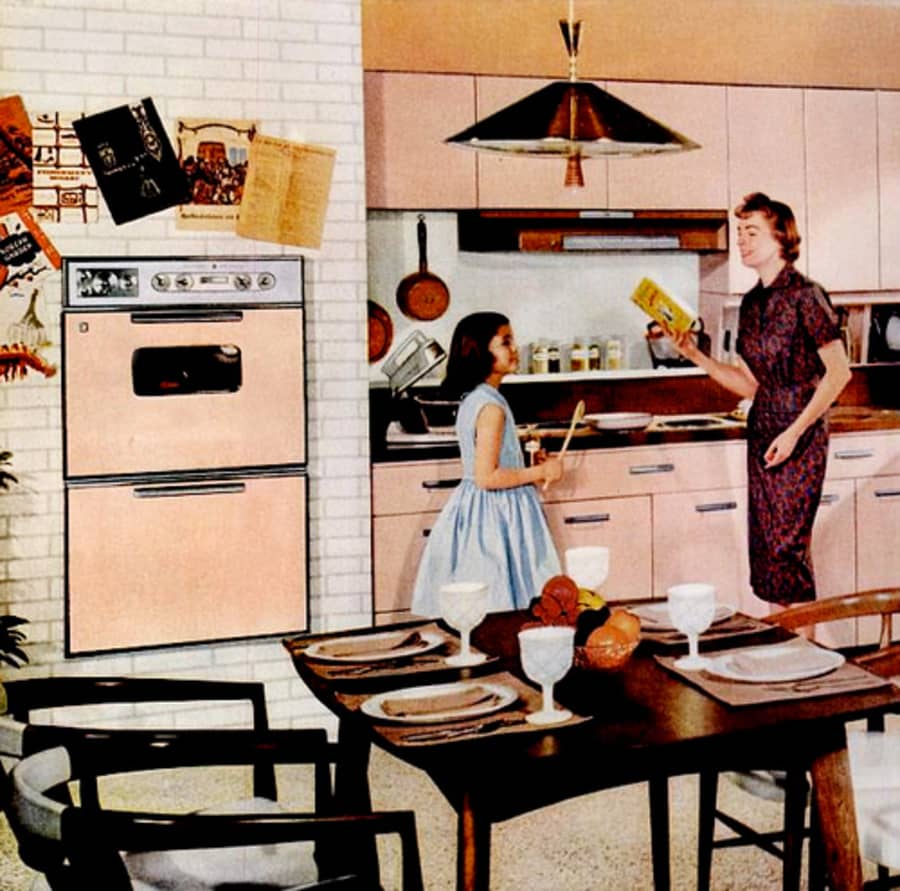 Пример интерьера кухни 1959 года