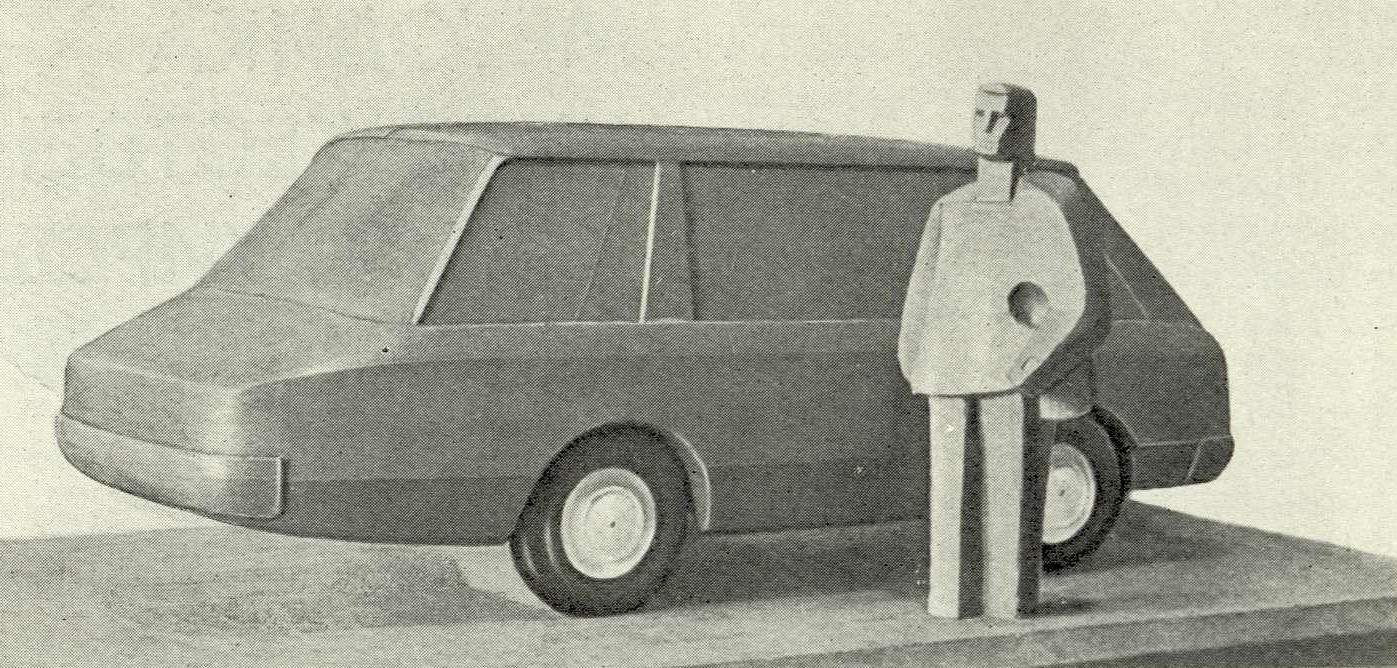 Модель автомобиля с моделью человеческой фигуры (ВНИИТЭ).