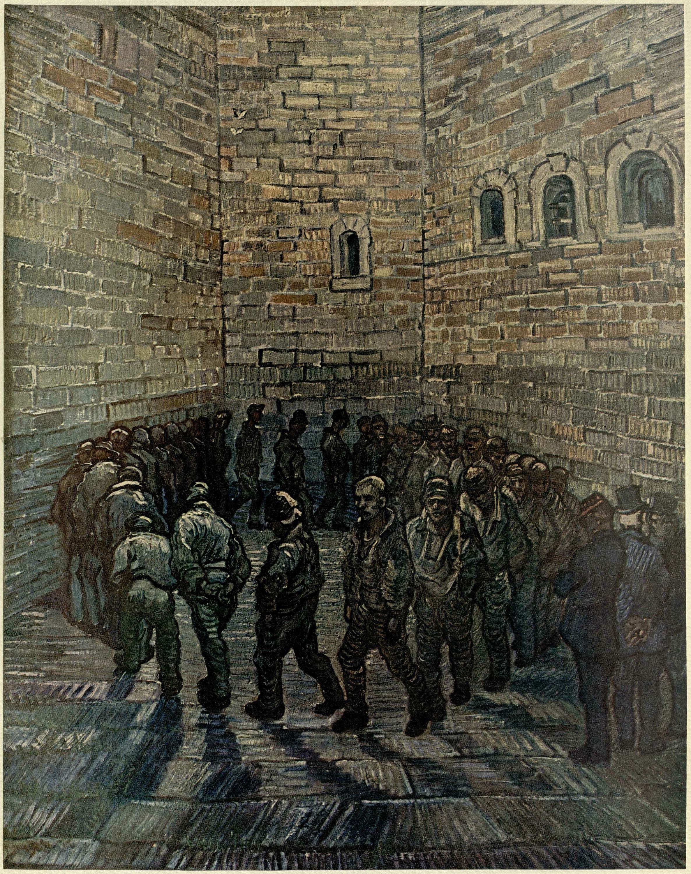 Винсент Ван Гог. Круг заключенных. 1890