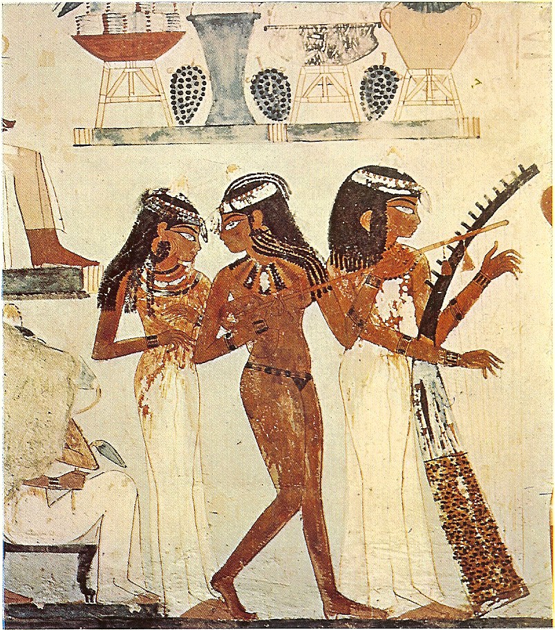 Рис. 2. Роспись гробницы Нахт. Египет