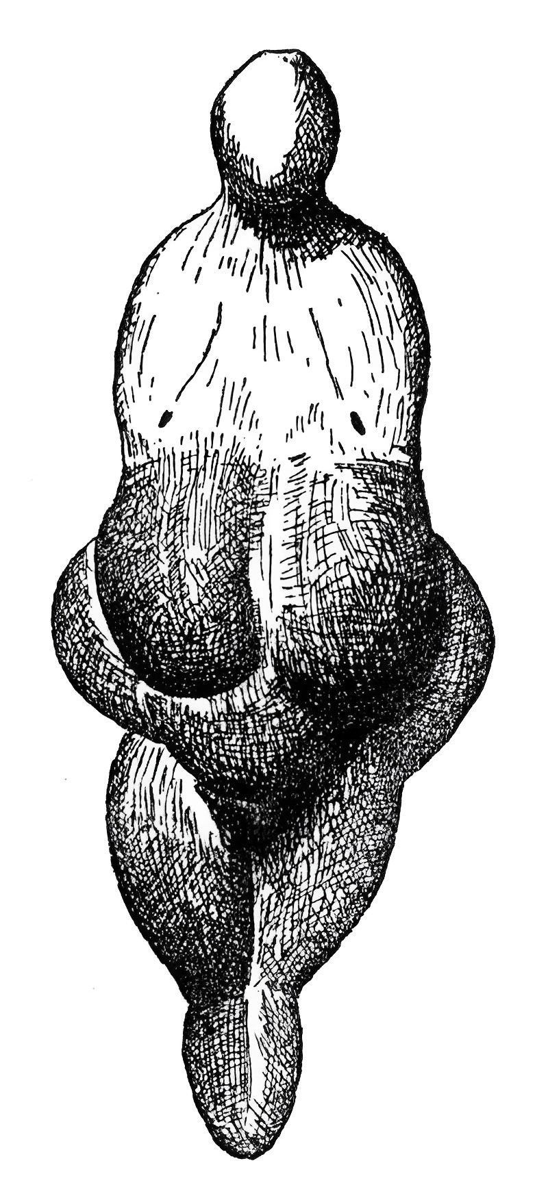 Стр. 41. Женская статуэтка. Древний каменный век