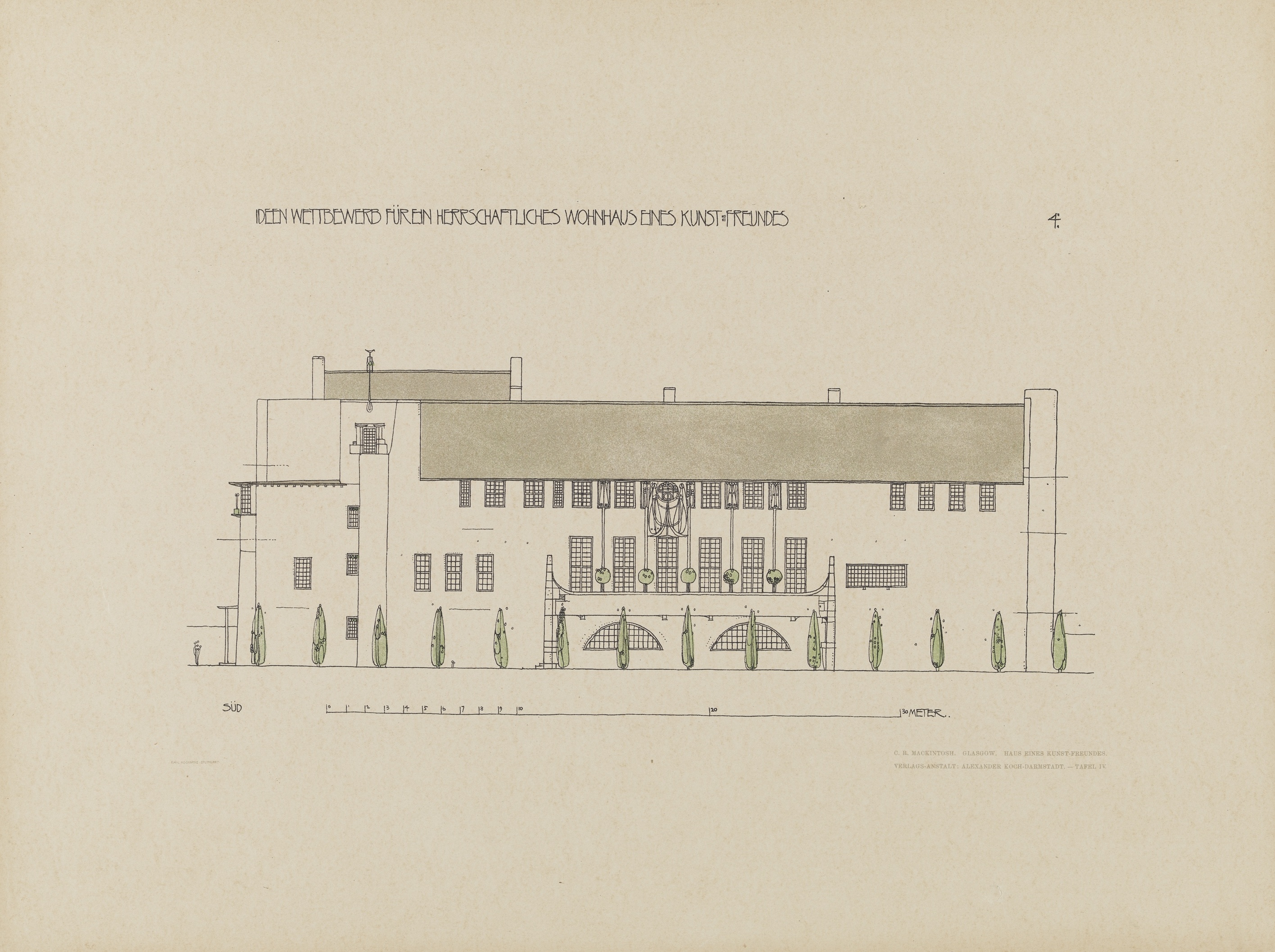 Charles Rennie Mackintosh. House for an Art Lover, competition entry