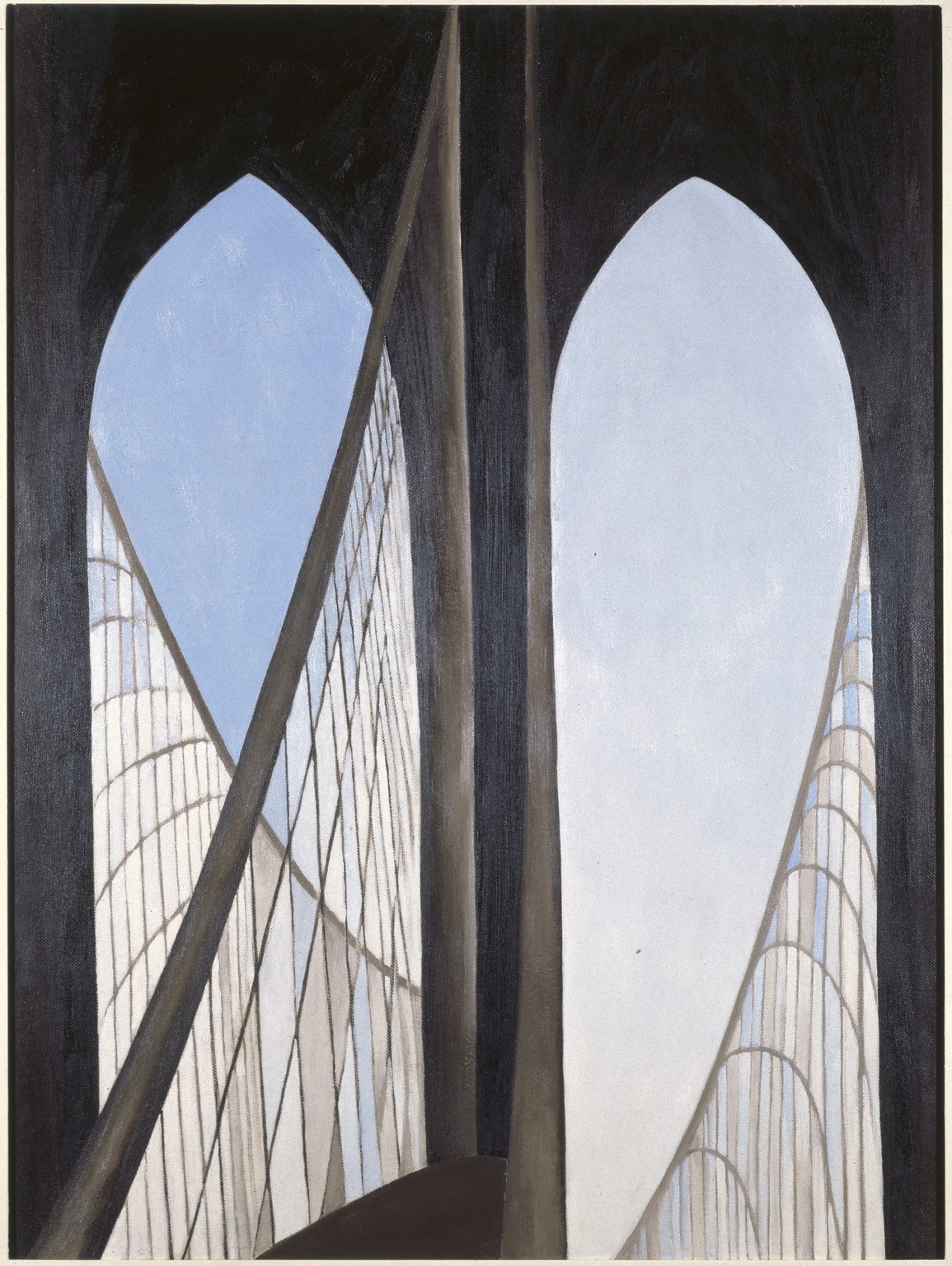Georgia O'Keeffe. Brooklyn Bridge. 1949. Source: Brooklyn Museum