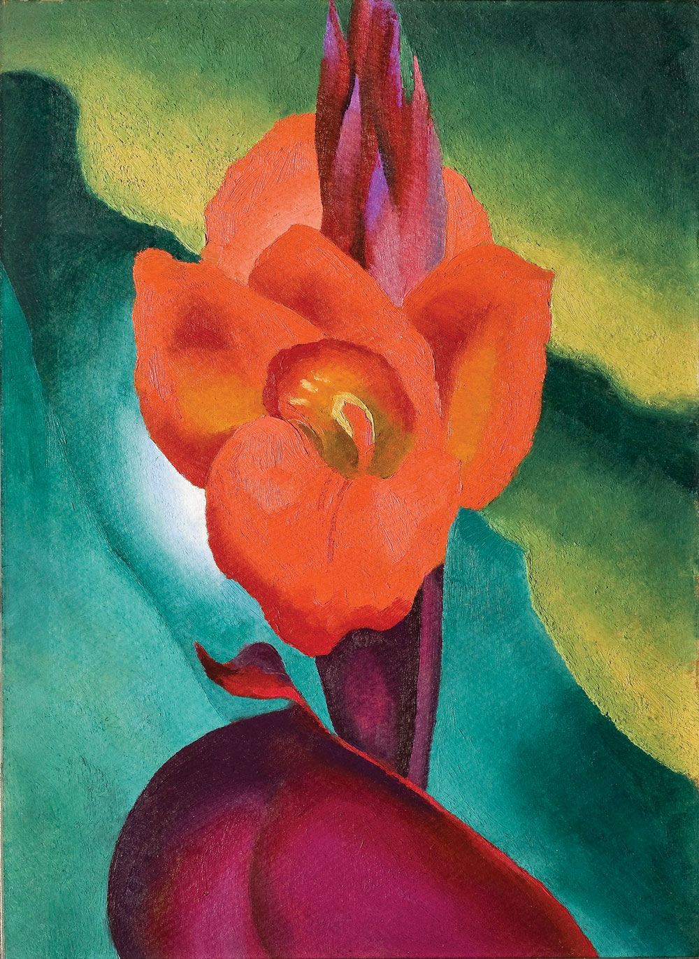 Georgia O'Keeffe. Red Canna. 1919. Source: High Museum of Art