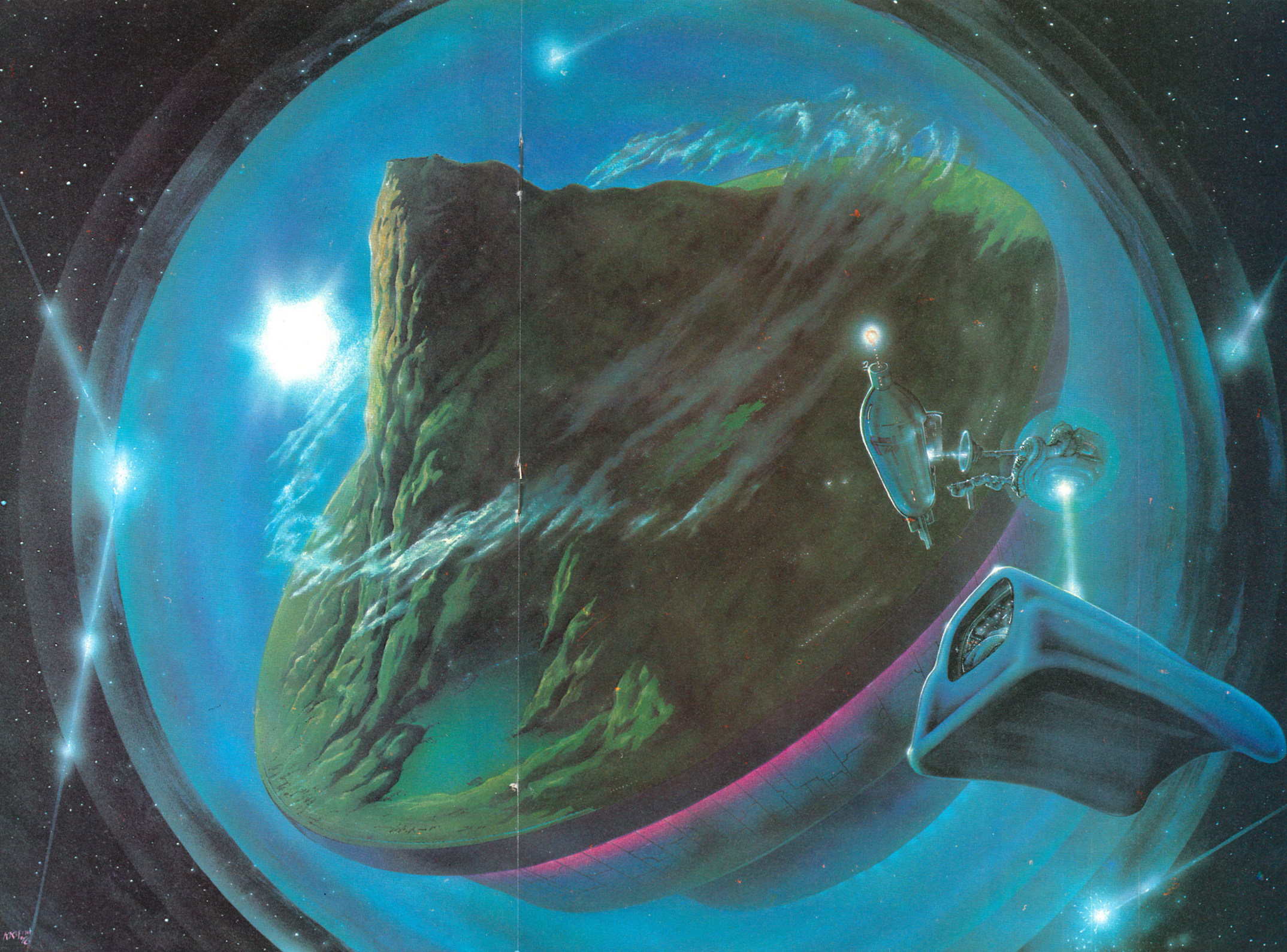 Galactic Geographic: Millenium Starship - Karl B. Kofoed (Heavy Metal. 1978. May – Volume 2 No. 1)