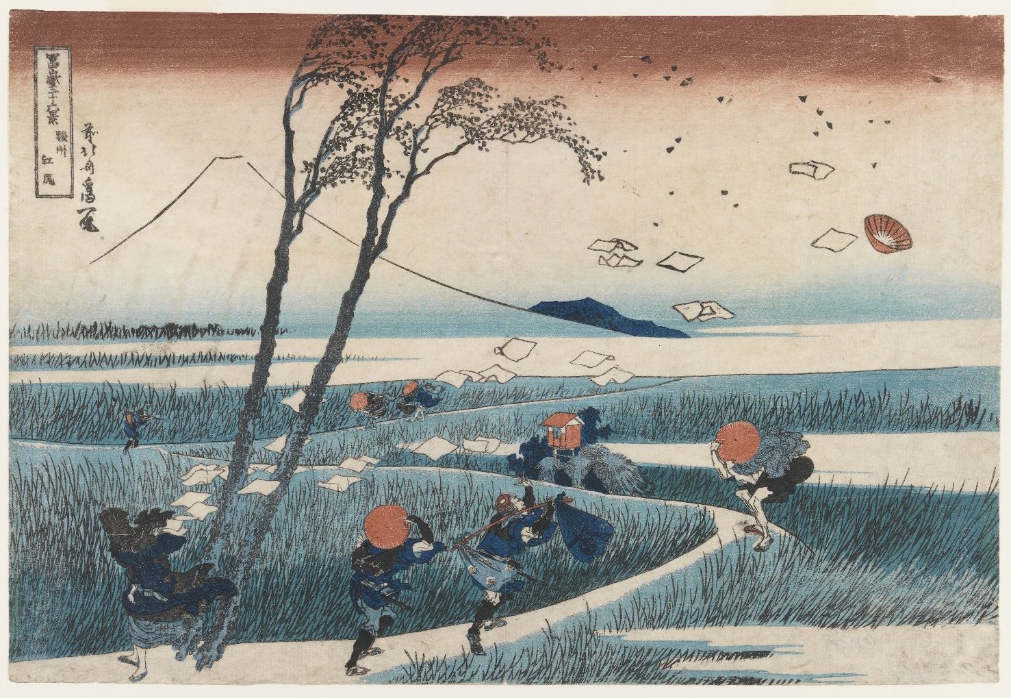 Katsushika Hokusai. Ejiri in Suruga Province, from the series Thirty-six Views of Mount Fuji