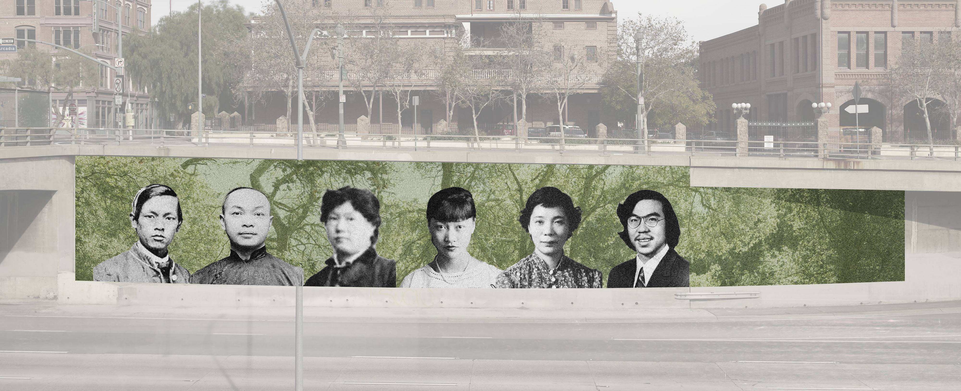 Memorial to the Victims of the 1871 Chinese Massacre. Design proposal image by Sze Tsung Nicolás Leong and Judy Chui-Hua Chung