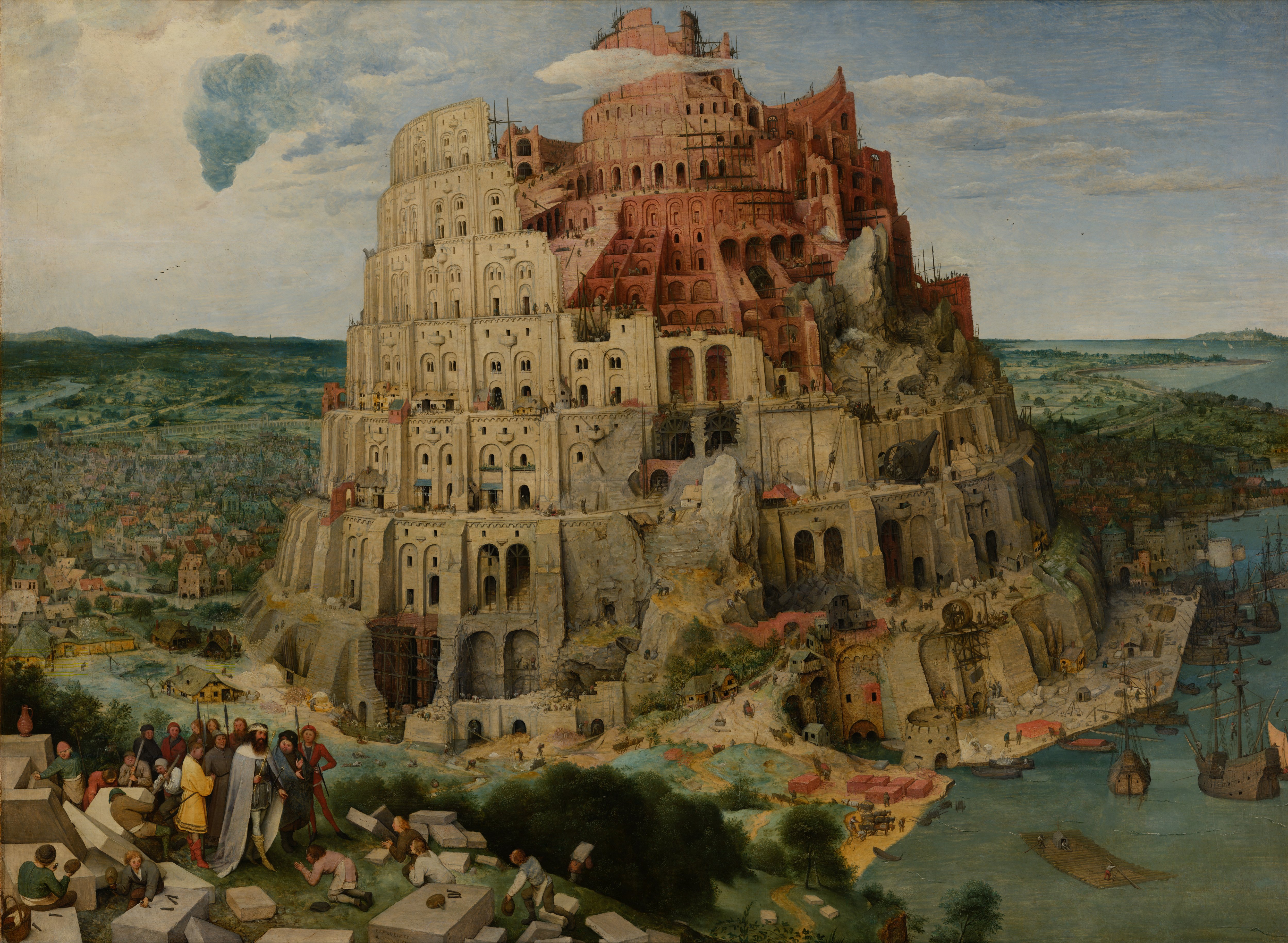 Питер Брейгель Старший. Строительство Вавилонской башни. 1563