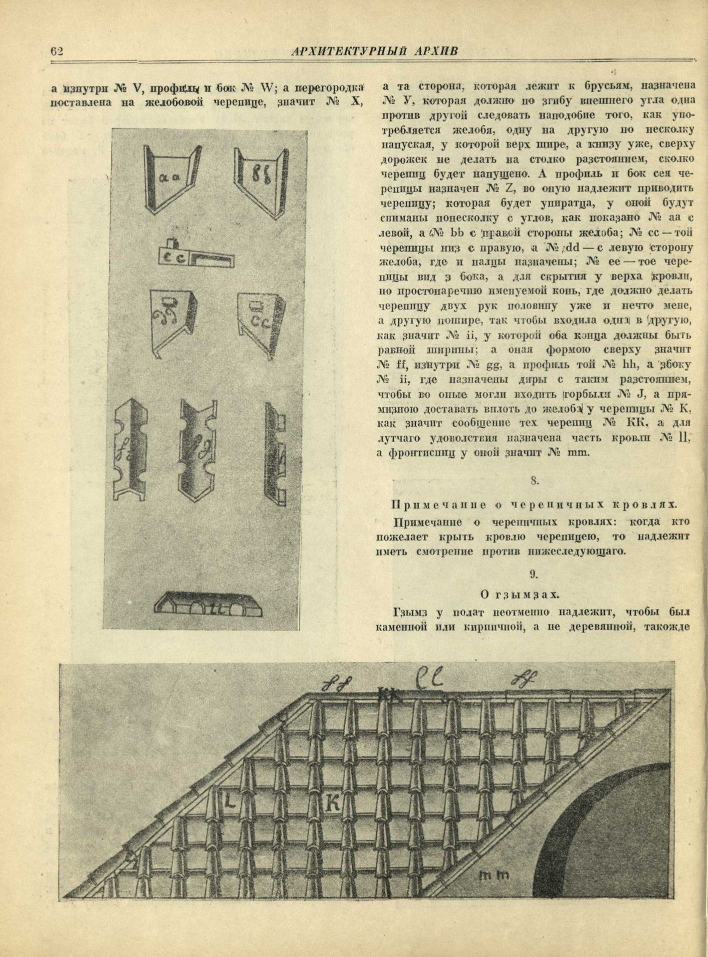 Архитектурный архив. [Выпуск] 1 / Под редакцией Д. Аркина (отв. редактор), Н. Брунова, И. Маца, Д. Сухова, А. Щусева ; Академия архитектуры СССР, Институт истории и теории архитектуры. — Москва : Издательство Академии архитектуры СССР, 1946