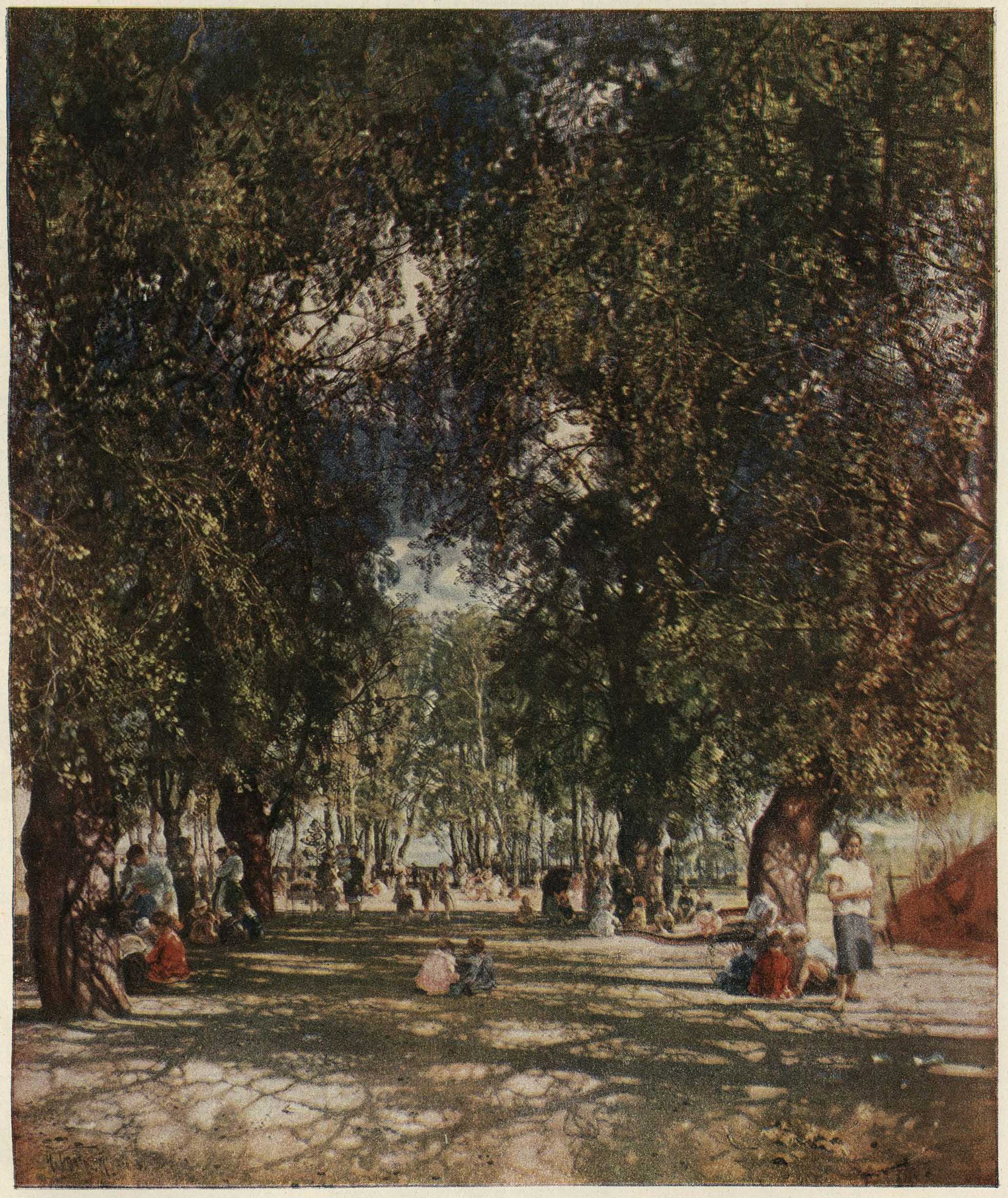 Исаак Бродский. Летний сад. Масло. 1926