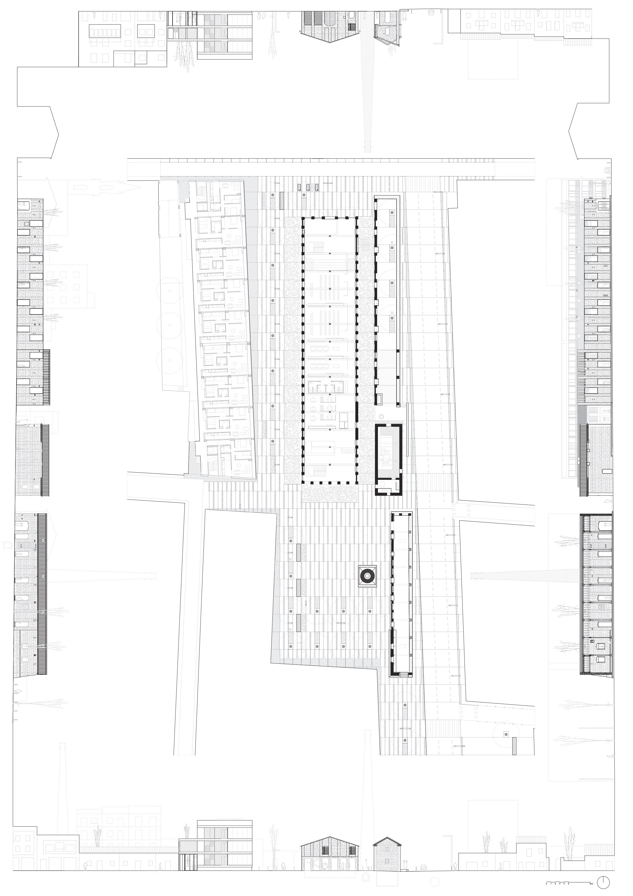 figure 4.1 Can Ribas. Stage 1 development plan by J. Ferrer Forés Architects