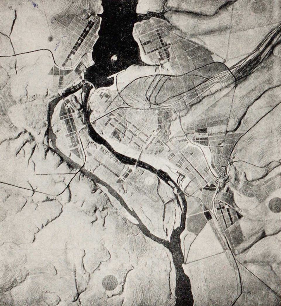 И. И. Малоземов. Композиционное соотношение жилых и общественных территорий  социалистического города. 1937 | портал о дизайне и архитектуре