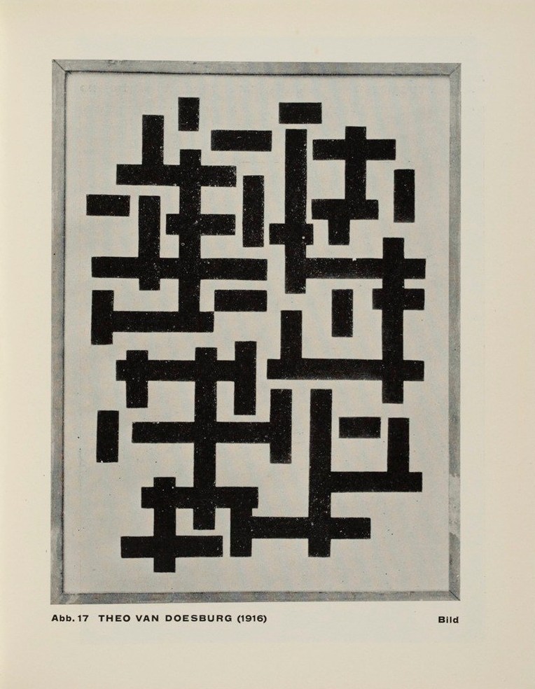 Grundbegriffe der neuen gestaltenden Kunst / Theo van Doesburg. — München : Albert Langen Verlag, 1925. — 40 s., 26 s. ill. — (Bauhausbücher 6).