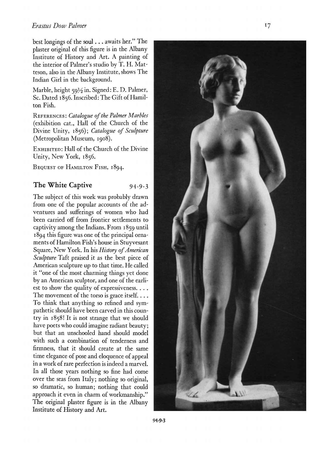 American Sculpture : A Catalogue of the Collection of the Metropolitan Museum of Art / Albert TenEyck Gardner, Associate Curator of American Paintings and Sculpture. — [New York] : The Metropolitan Museum of Art, 1965