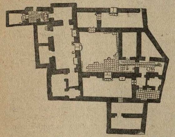 44. План дома, раскопанного в Ассуре