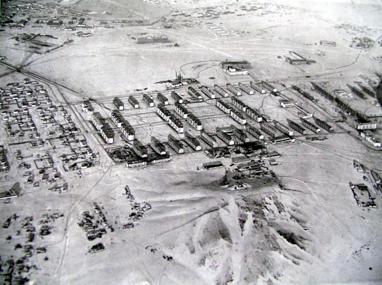 Панорама застройки первого квартала (соцгорода). Фото около 1933 г.