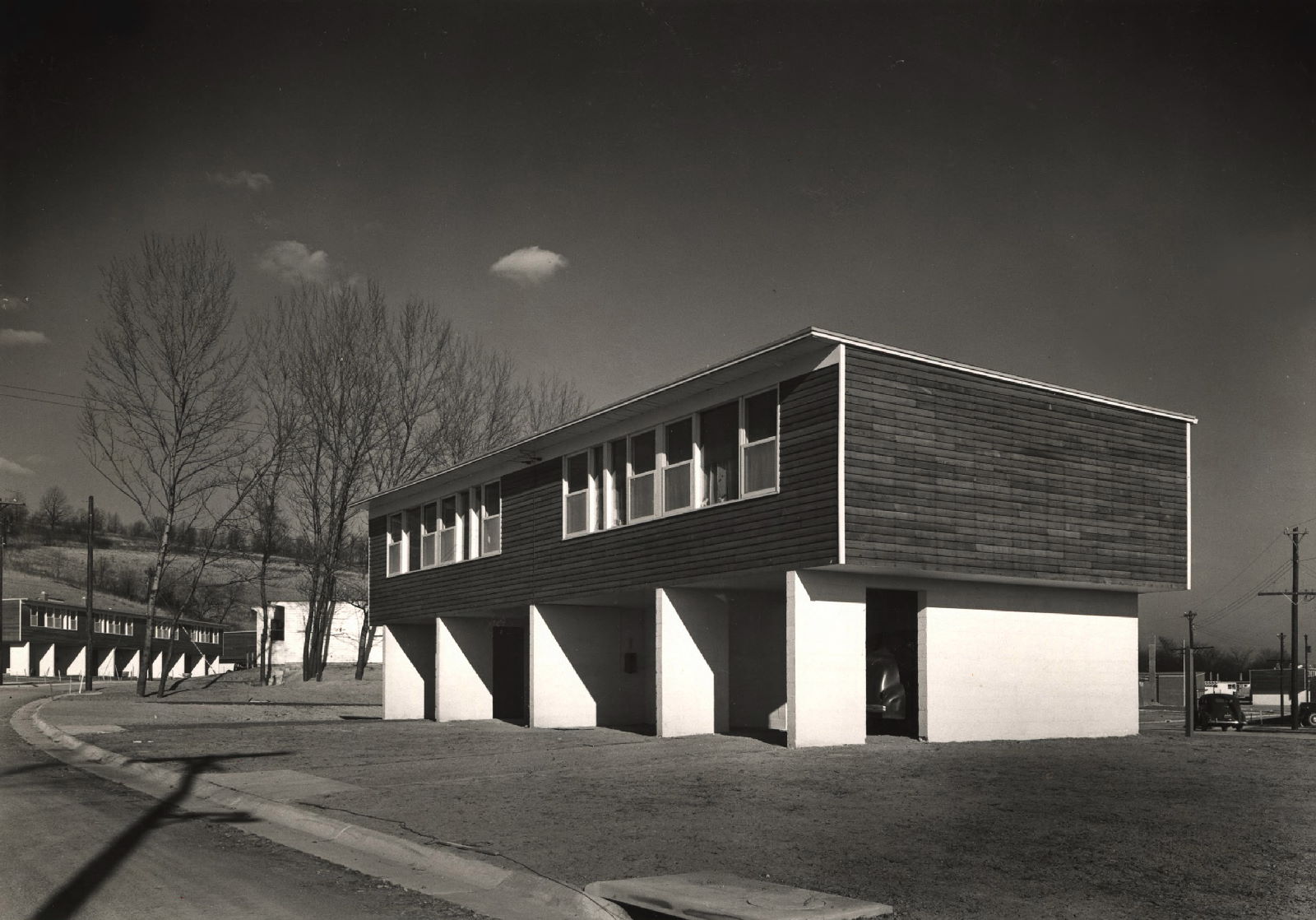 Louis I. Kahn. Project: Carver Court. Louis I. Kahn Collection, Architectural Archives, University of Pennsylvania