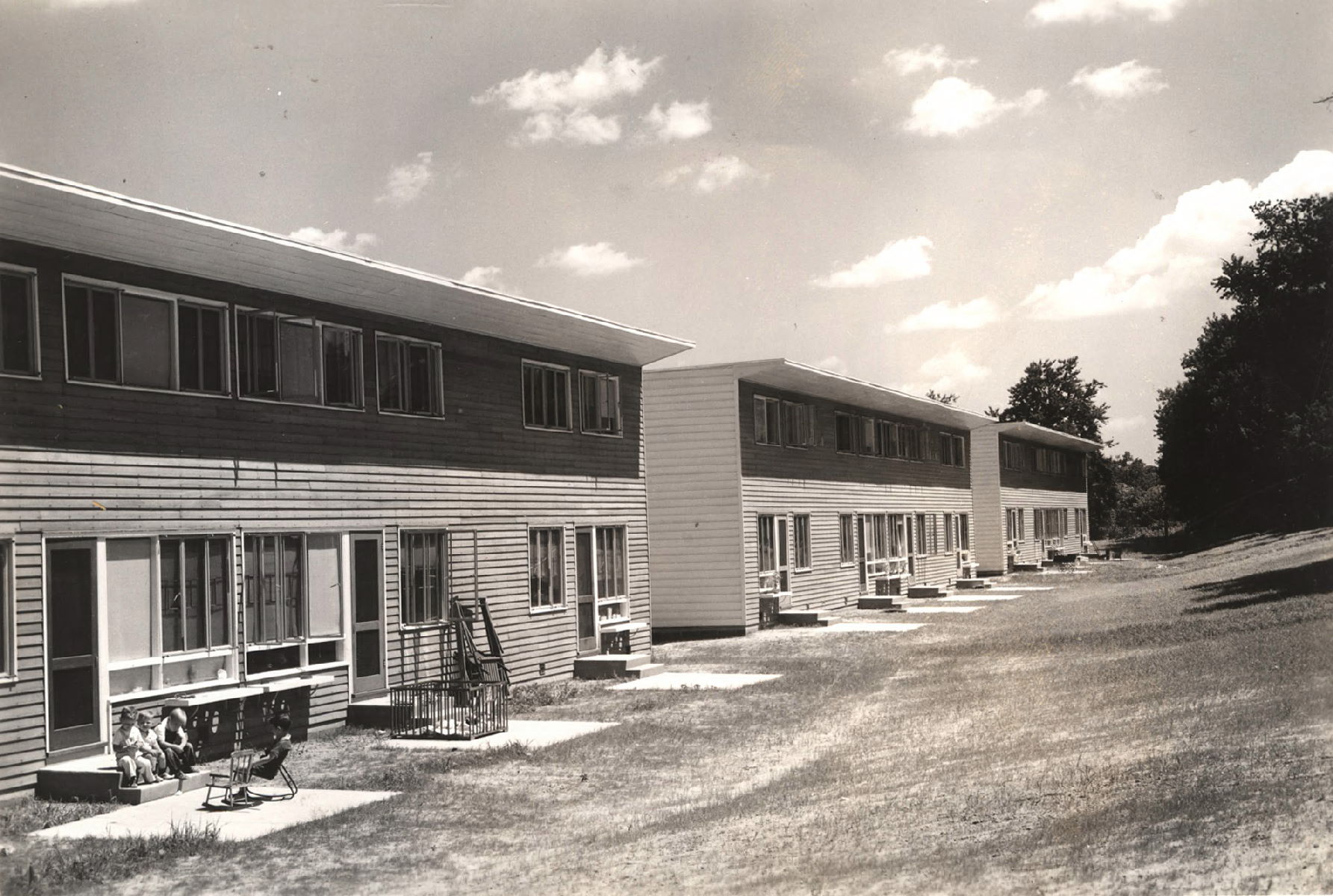 Louis I. Kahn. Project: Pennypack Woods. Client: Federal Works Agency and Federal Public Housing Authority. Louis I. Kahn Collection, Architectural Archives, University of Pennsylvania