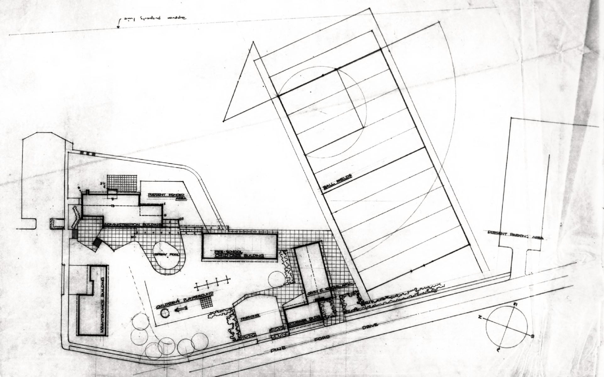 Louis I. Kahn. Project: Pine Ford Acres. Client: Federal Works Agency and United States Housing Authority. Louis I. Kahn Collection, Architectural Archives, University of Pennsylvania