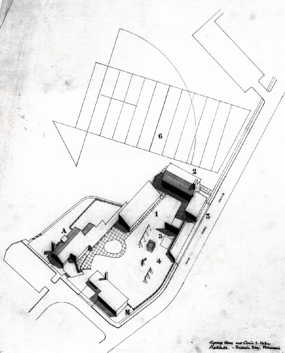 Louis I. Kahn. Project: Pine Ford Acres. Client: Federal Works Agency and United States Housing Authority. Louis I. Kahn Collection, Architectural Archives, University of Pennsylvania