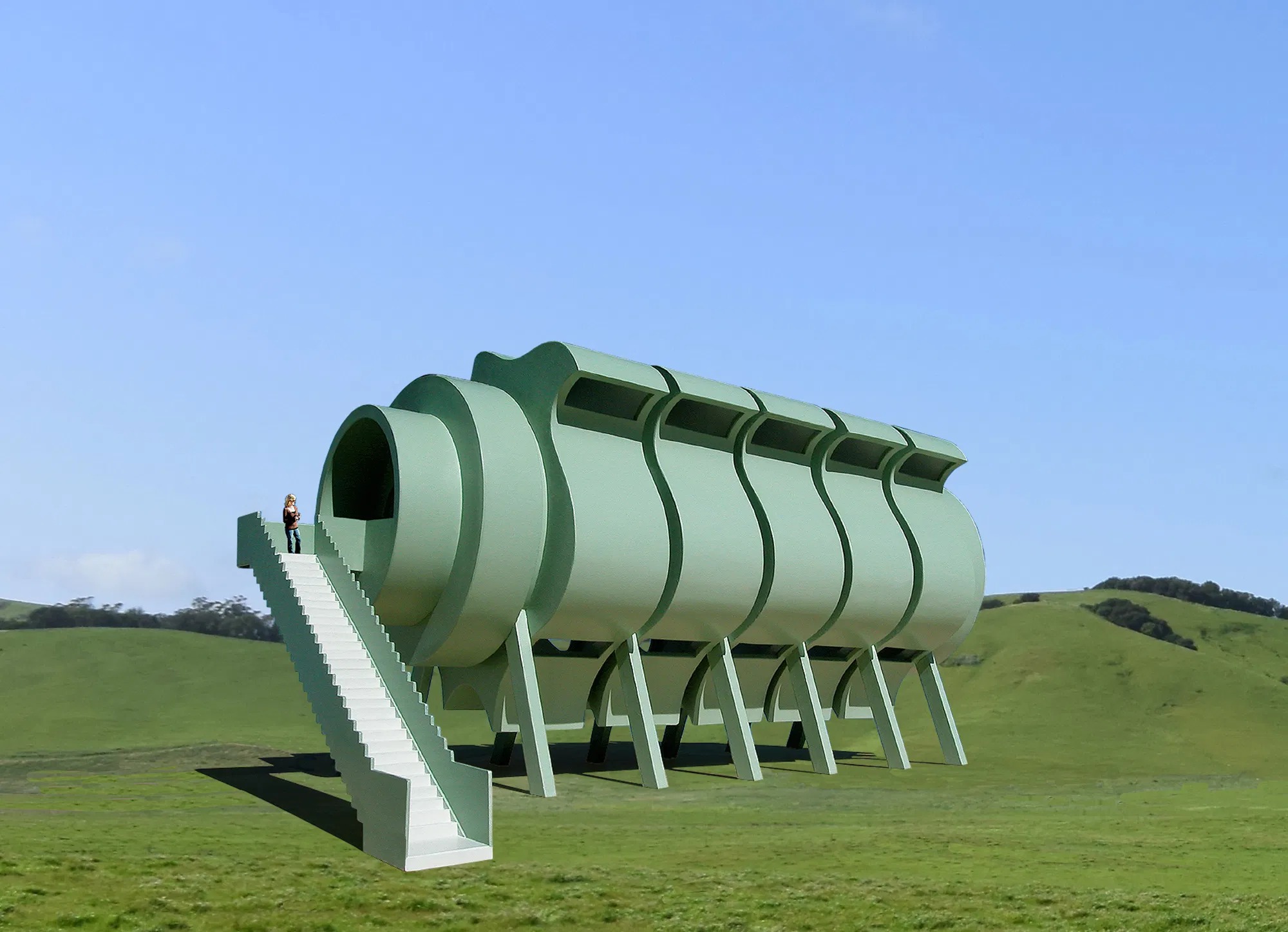 The Interactive Segmented House of the Future. © Michael Jantzen