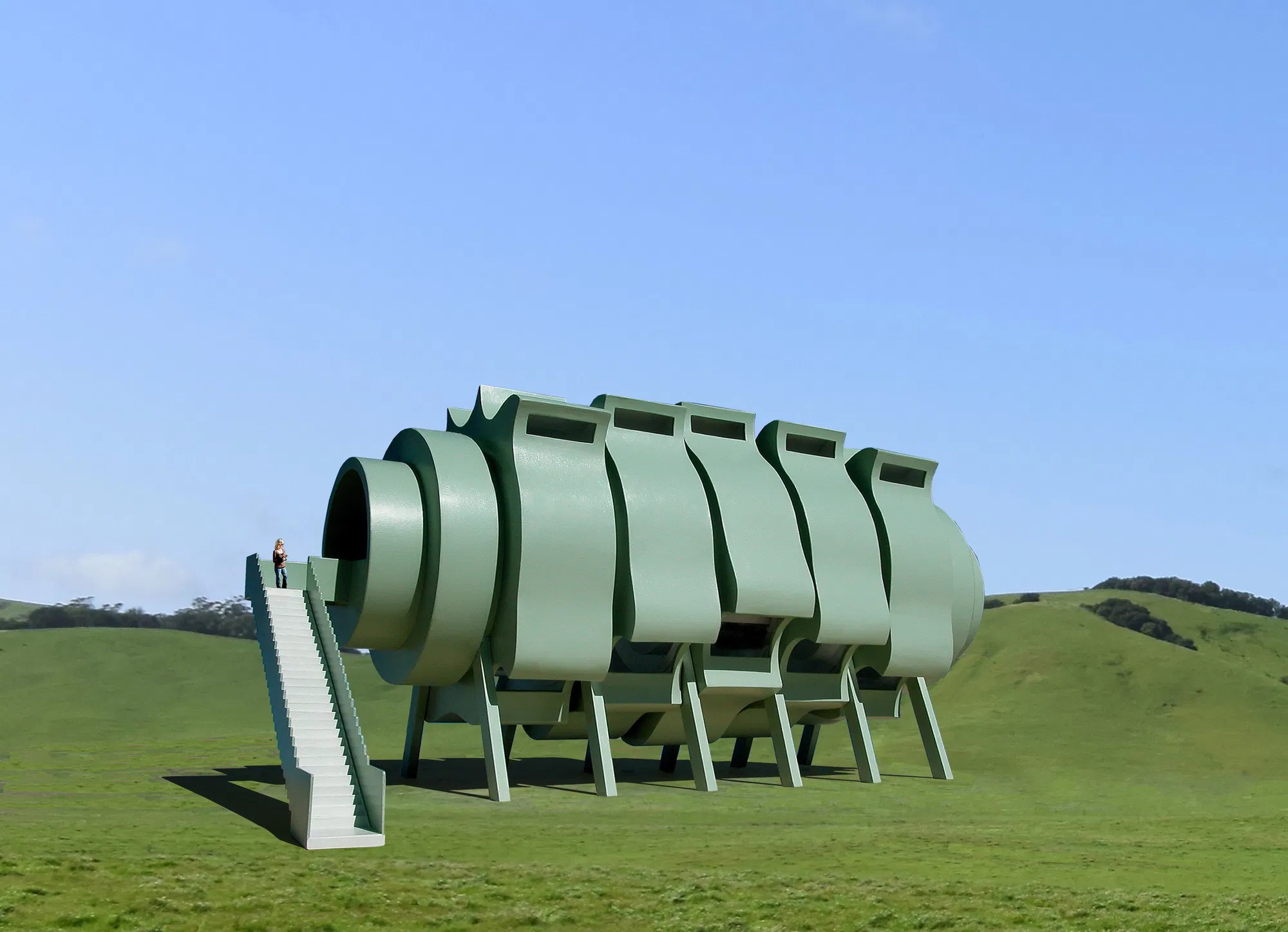 The Interactive Segmented House of the Future. © Michael Jantzen