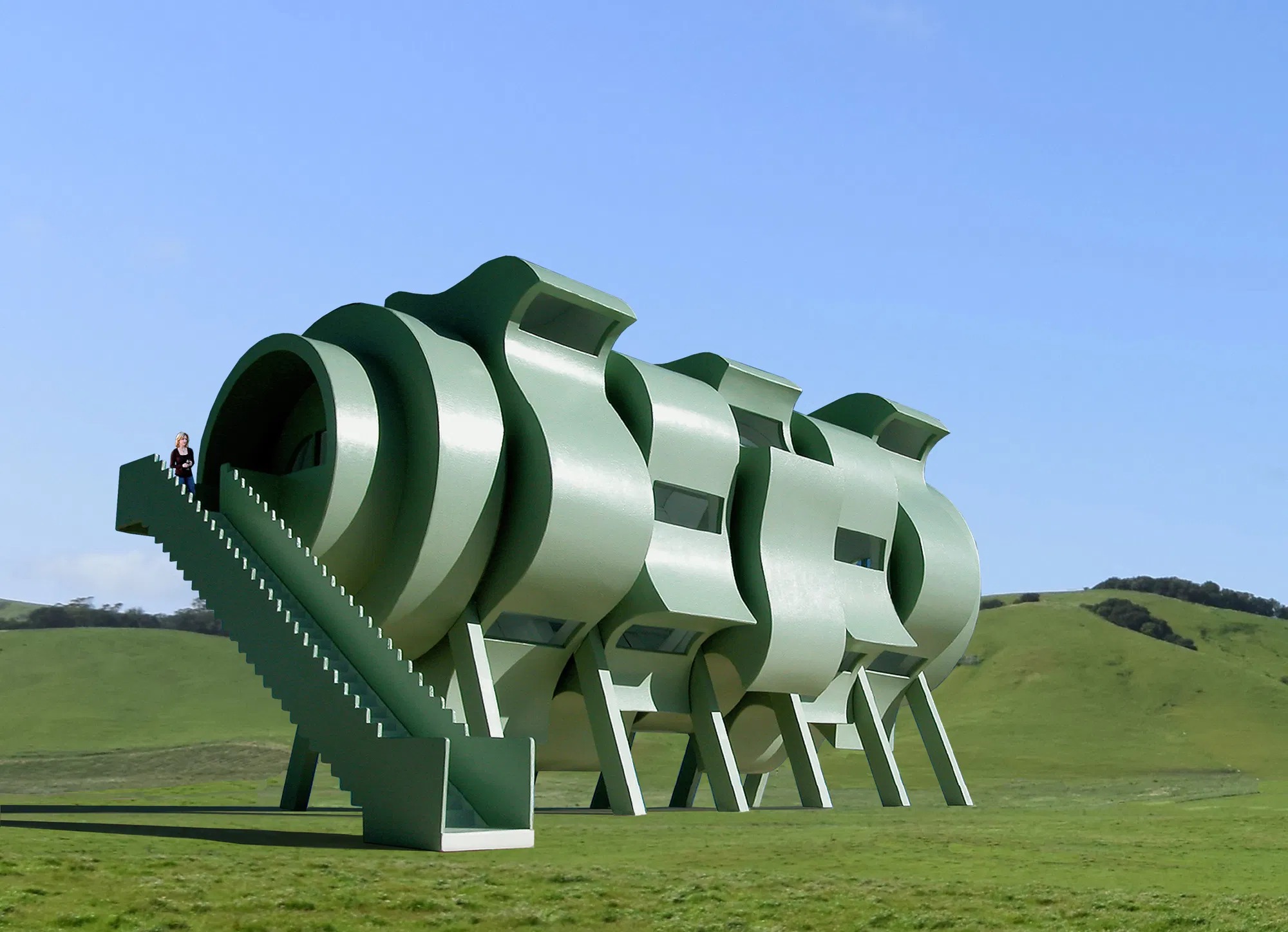 The Interactive Segmented House of the Future. © Michael Jantzen