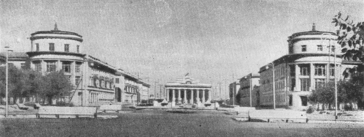 51. Волжский. Схема плана города. Фонтанная улица. Архитекторы В. Гугель, Р. Торговник