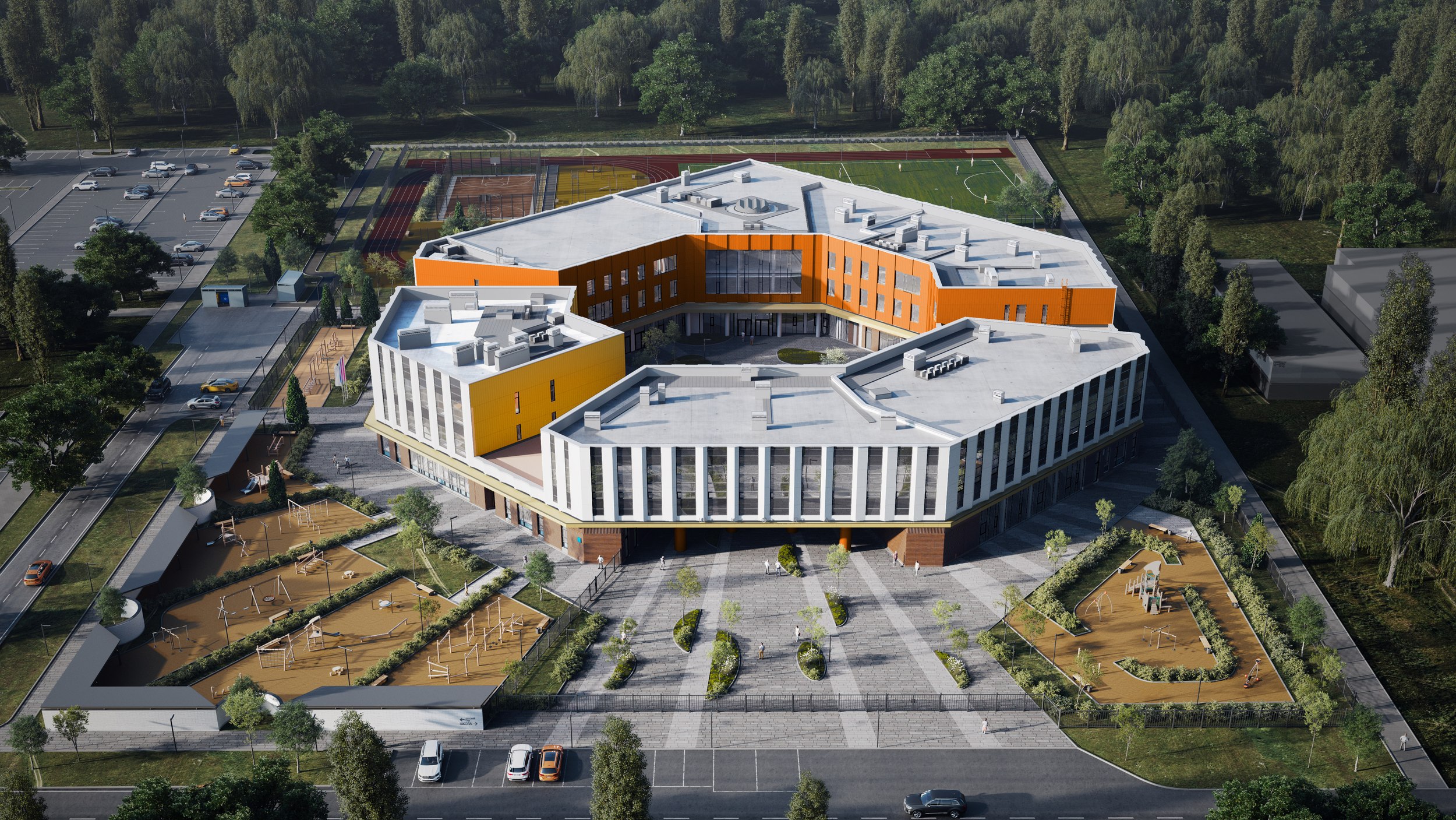 Воспитательно-образовательный комплекс, г.о. Люберцы. © АРХПРОЕКТ