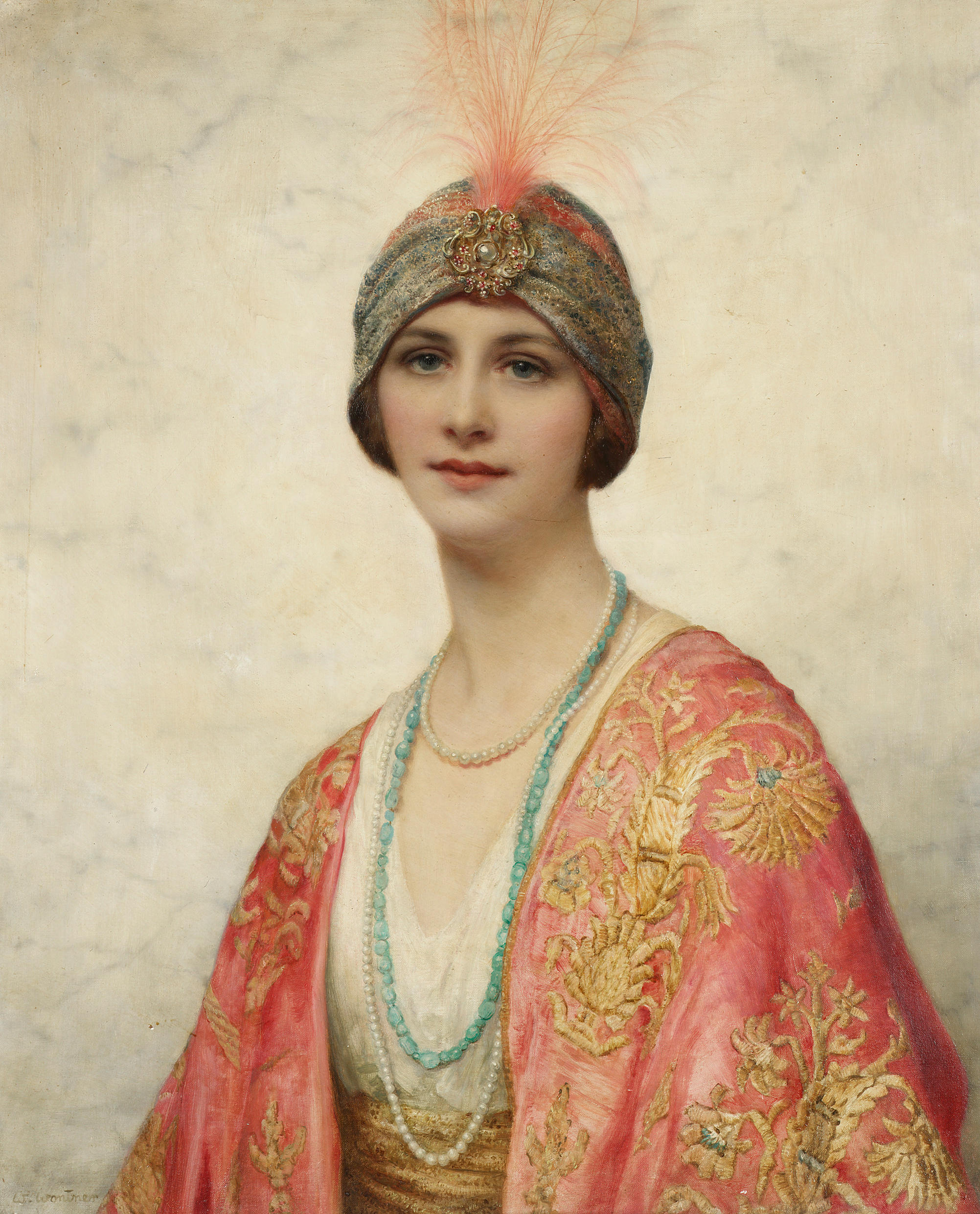 William Clarke Wontner. A Beauty in Eastern Costume