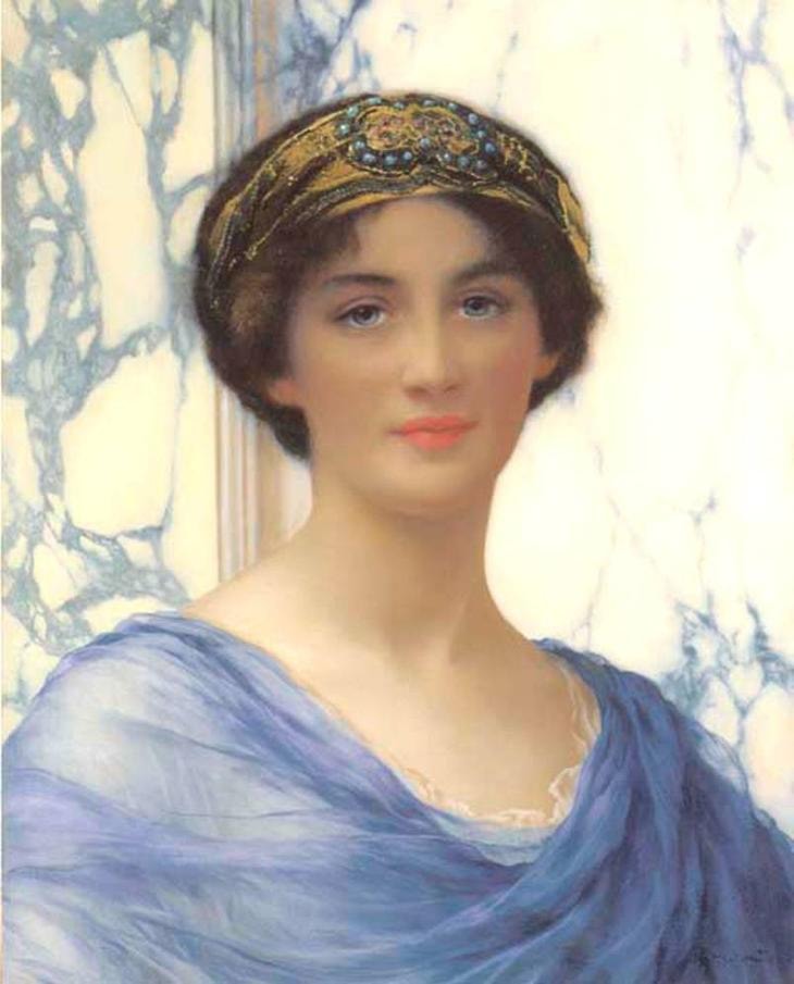 William Clarke Wontner. A Classical Beauty, ca 1900