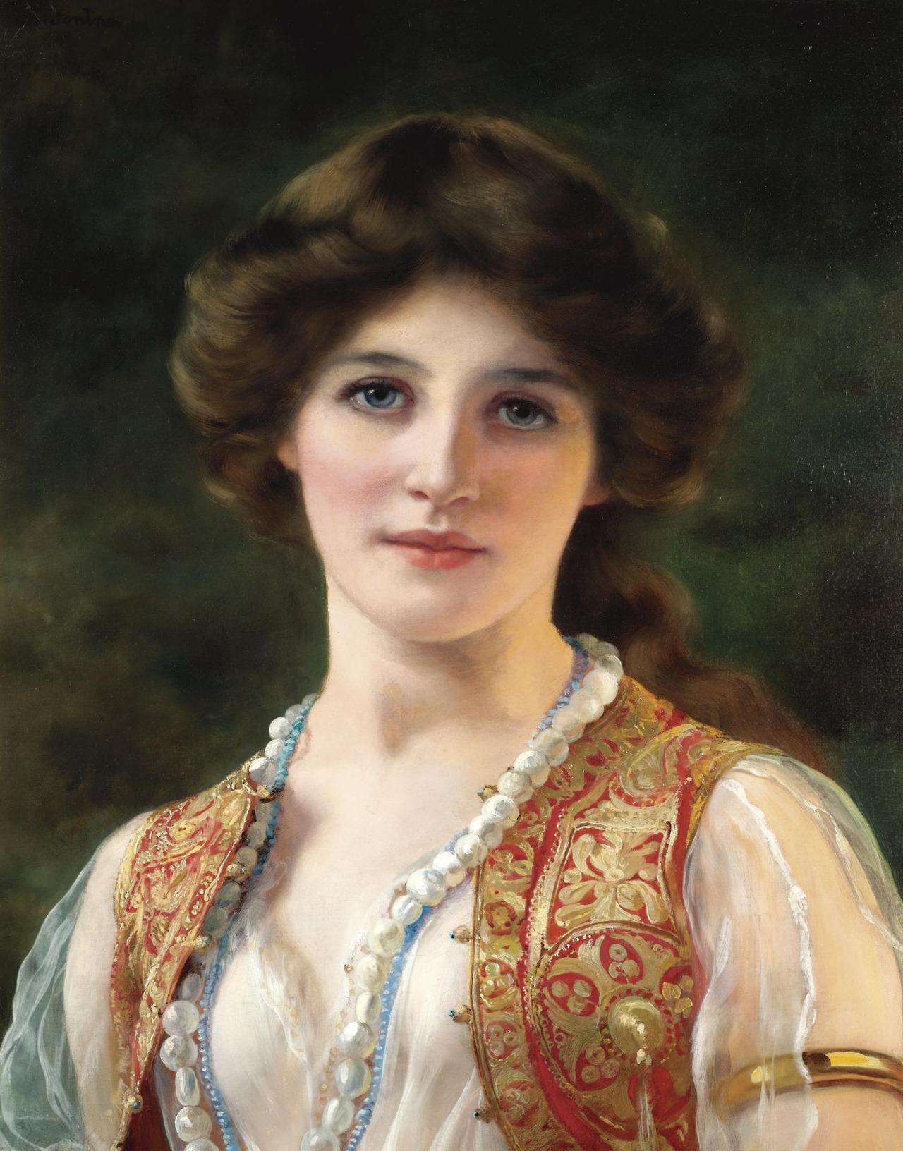 William Clarke Wontner. An Eastern Beauty, ca 1900. Oil on canvas