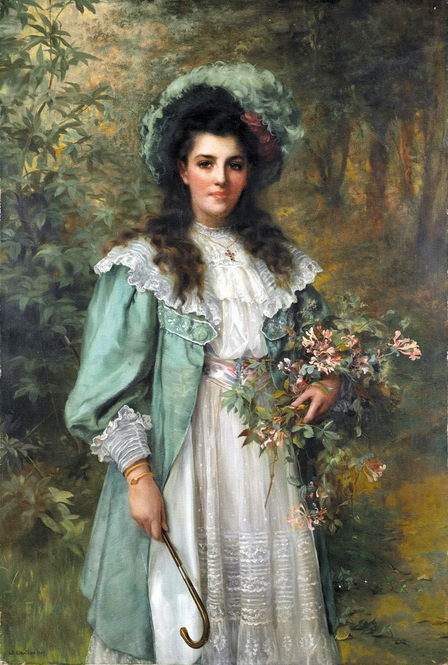 William Clarke Wontner. Honeysuckle. 1907. Oil on canvas