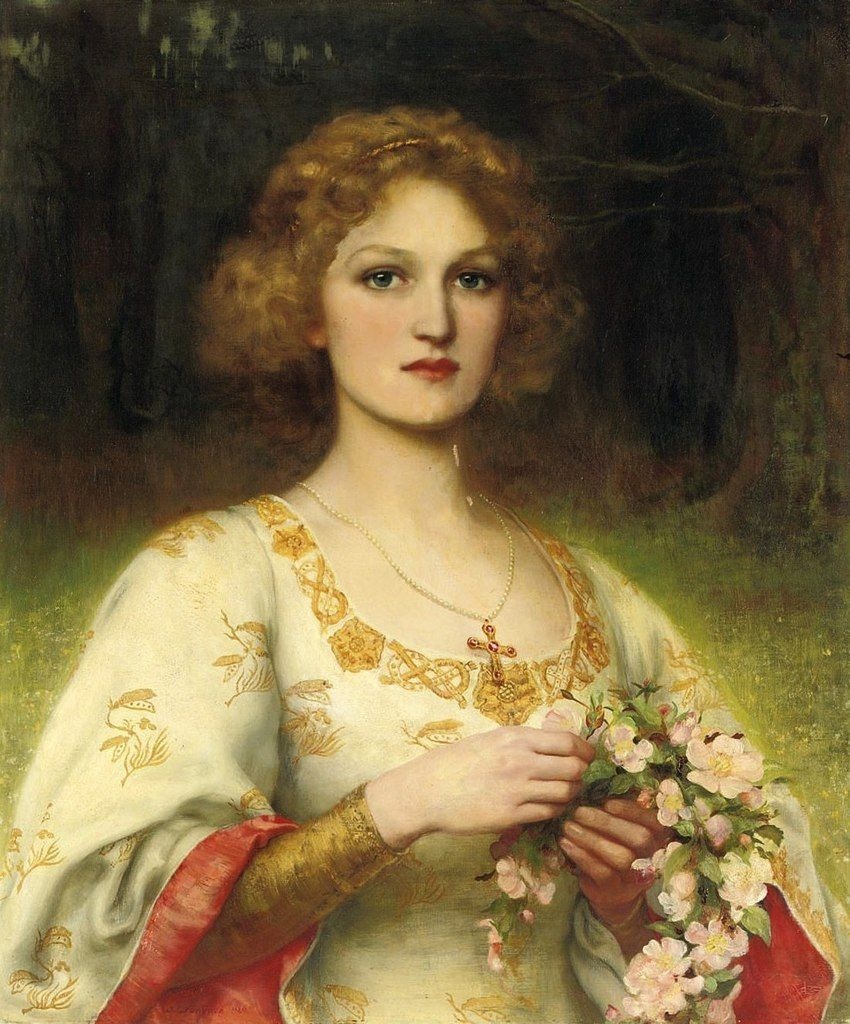 William Clarke Wontner. Maid Marian. Oil on canvas