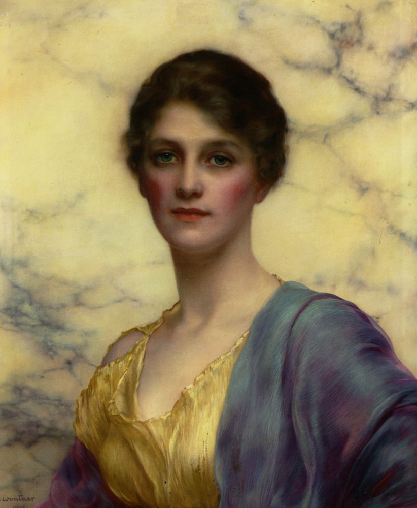 William Clarke Wontner. Portrait of a Beauty. 1916