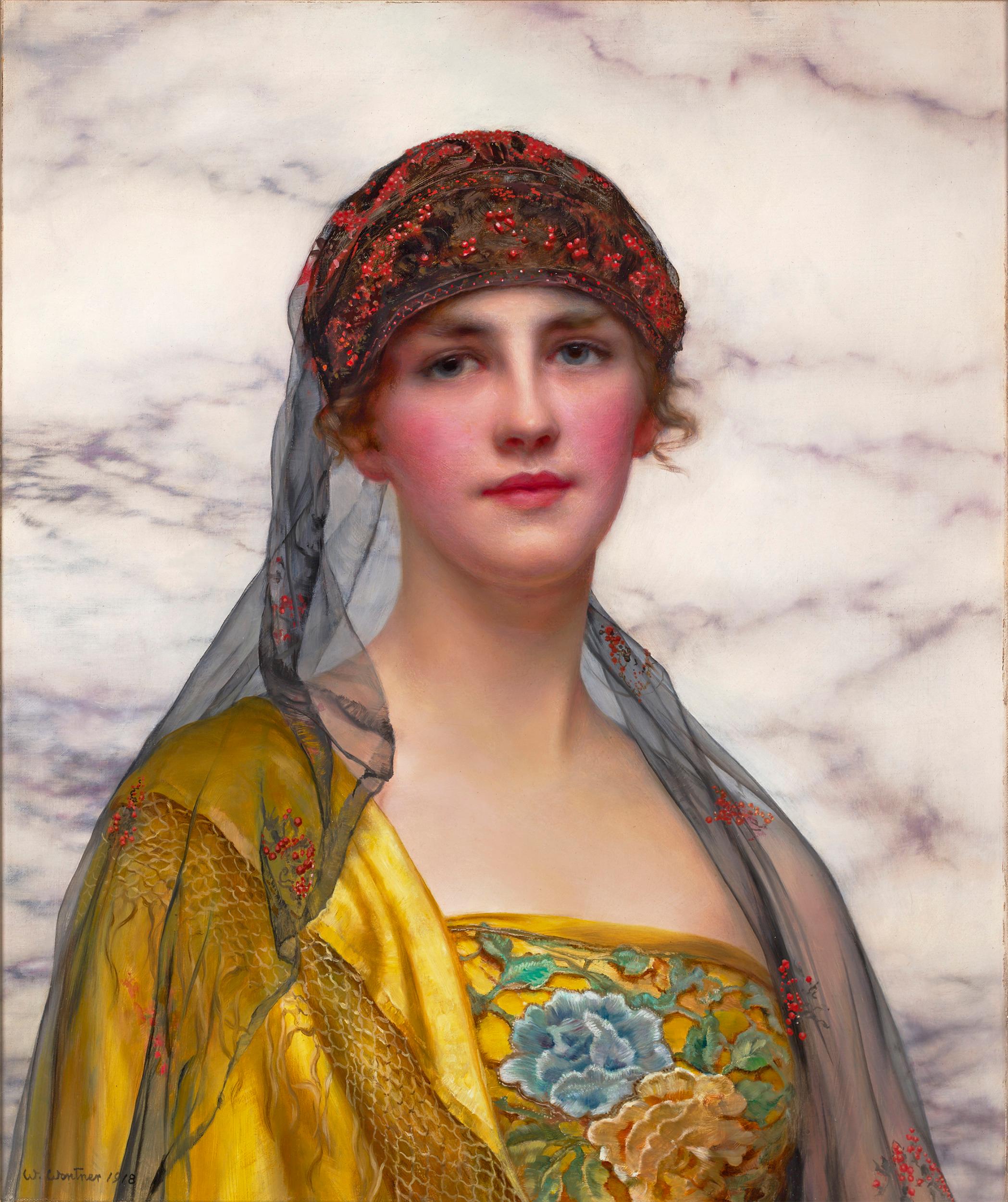 William Clarke Wontner. Portrait of a Beauty