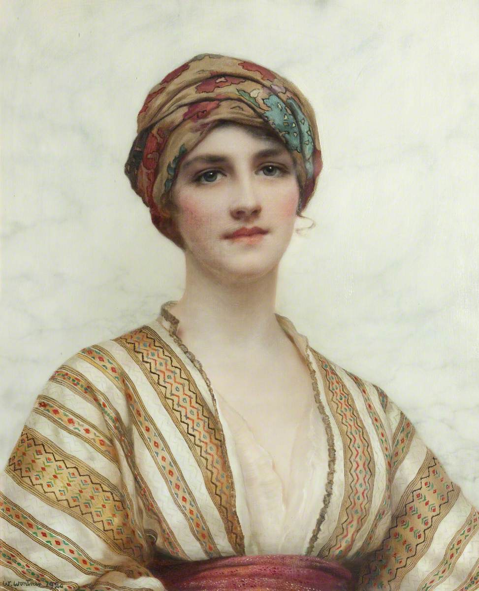 William Clarke Wontner. Portrait of a Young Woman. 1920. Oil on canvas