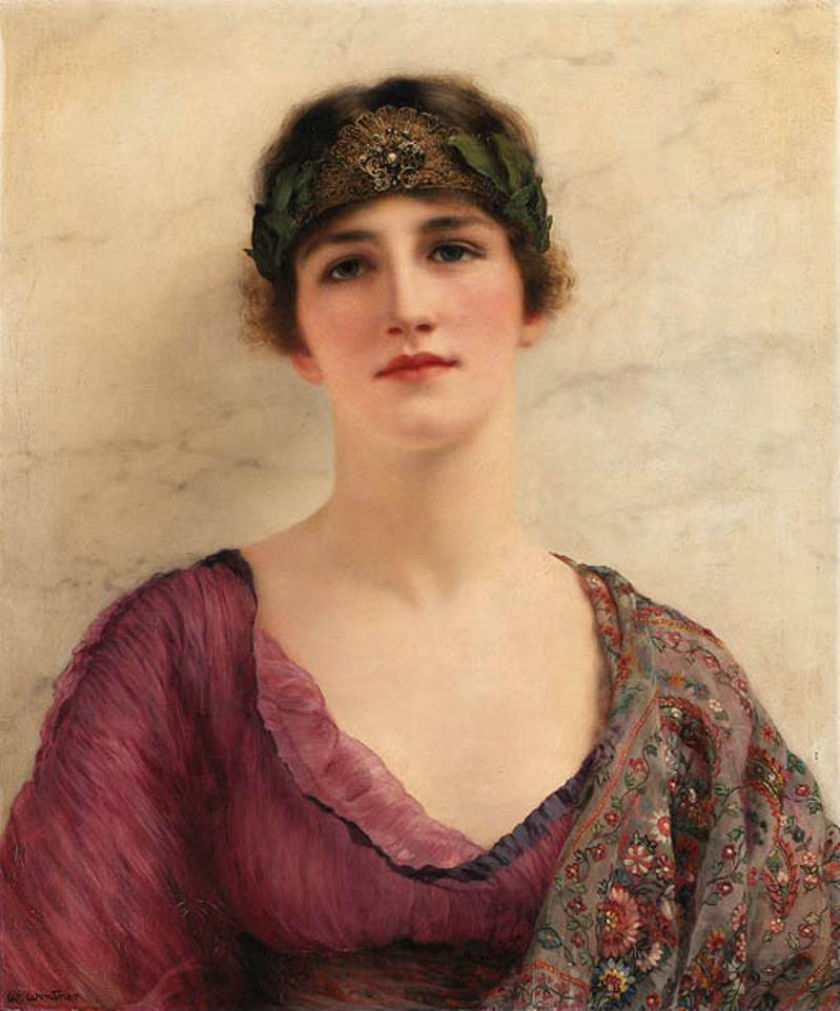 William Clarke Wontner. Portrait of a Young Woman. Oil on canvas