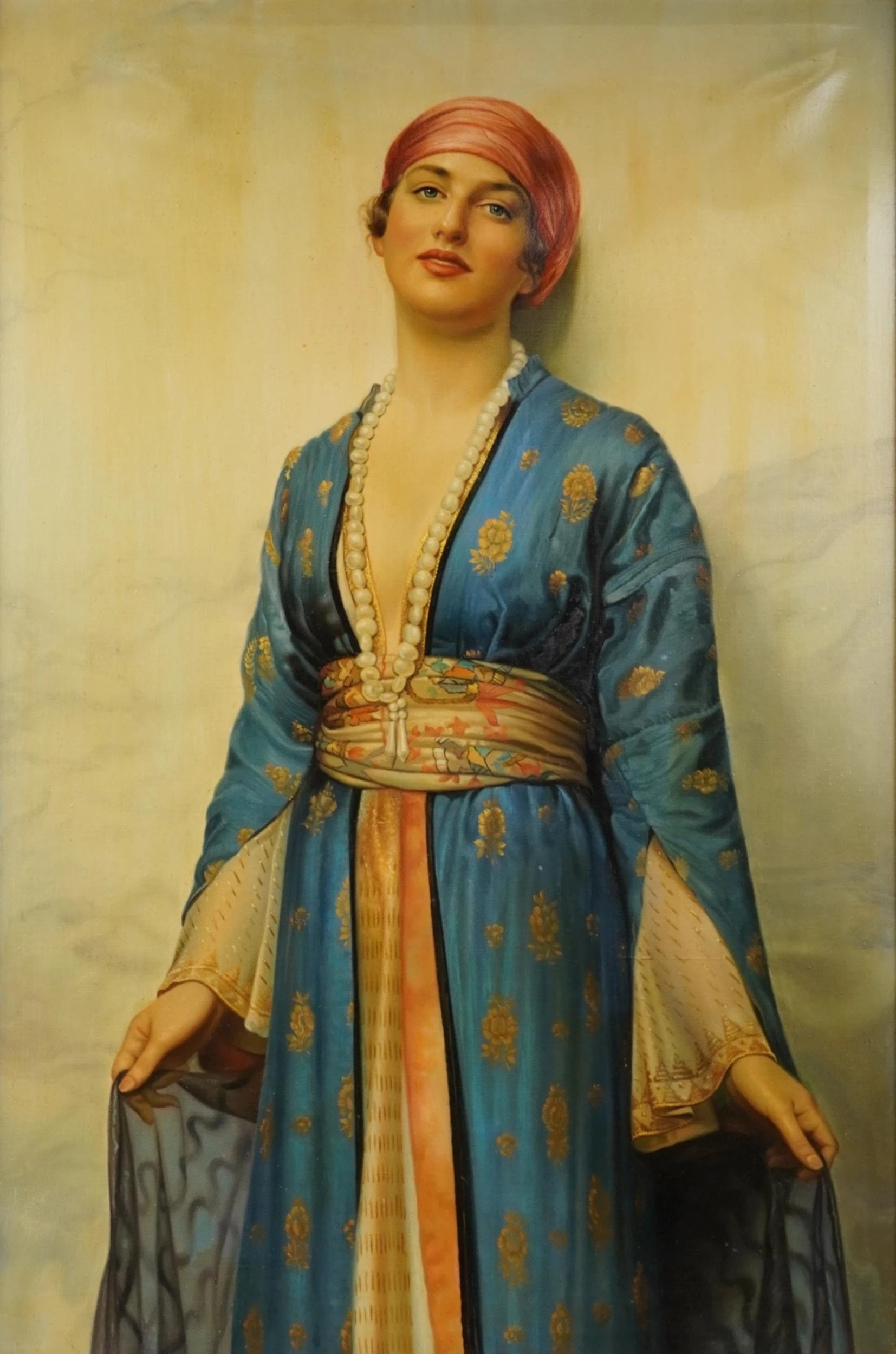 William Clarke Wontner. Yasmeen from The Arabian Nights, ca 1900. Oil on canvas, mount