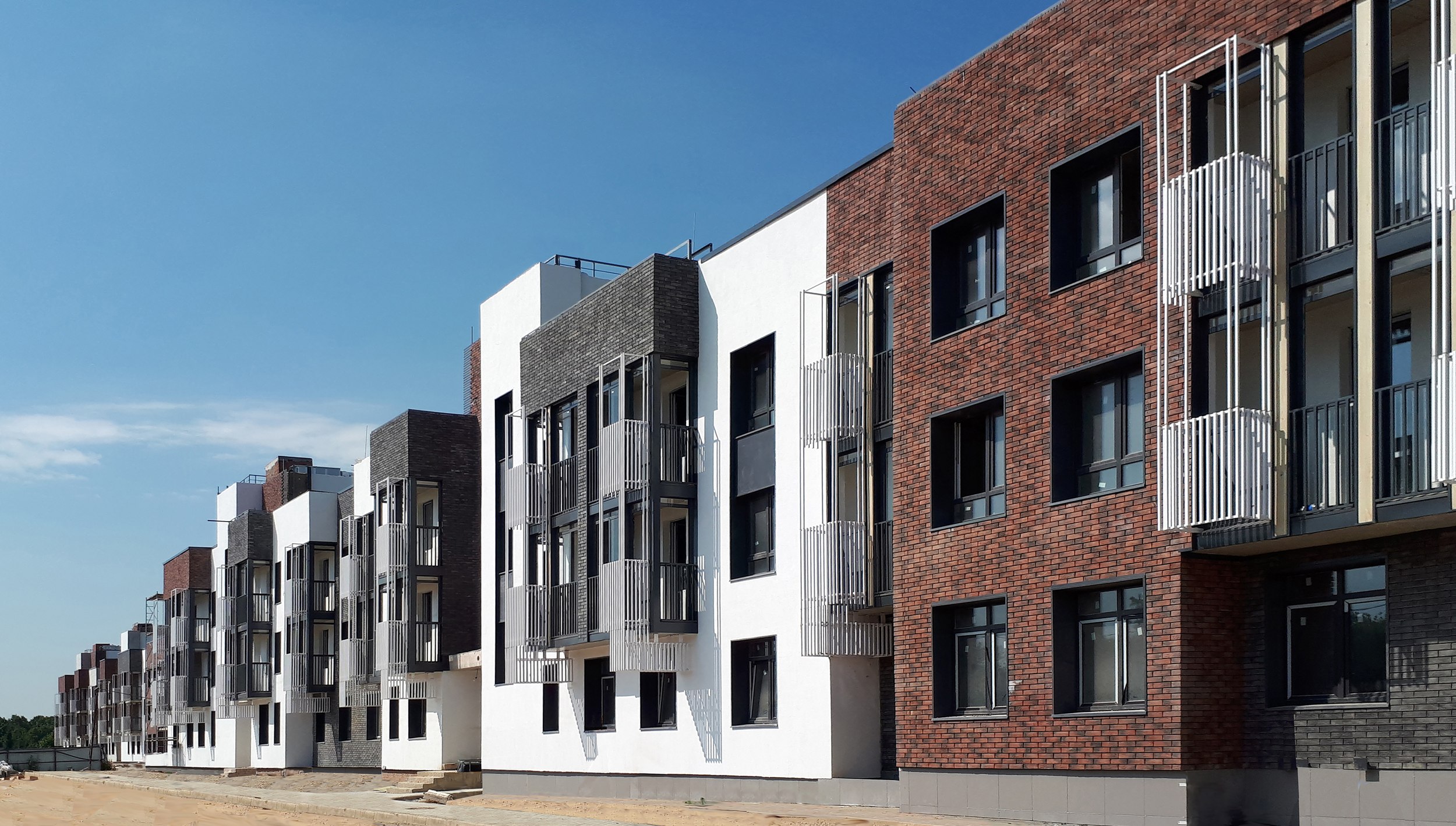 Жилая среднеэтажная застройка, 1-я очередь строительства, г.о. Подольск. © ЛАБВА ПРО