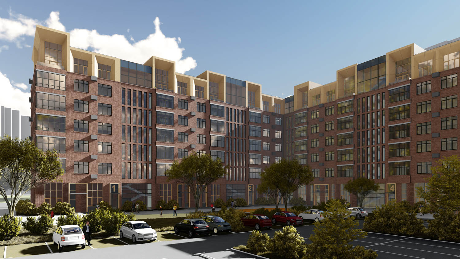 Жилой комплекс «АРТ», Наро-Фоминский г.о. © архитектура — YAUZAPROJECT, девелопер — СЗ «Инвестиционная компания «КАСКАД»