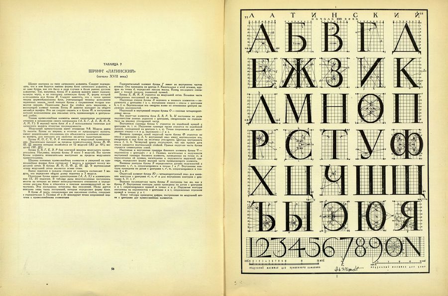Построение шрифтов / Я. Г. Чернихов, Н. А. Соболев. — Москва : Искусство, 1958
