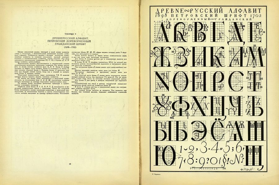 Построение шрифтов / Я. Г. Чернихов, Н. А. Соболев. — Москва : Искусство, 1958